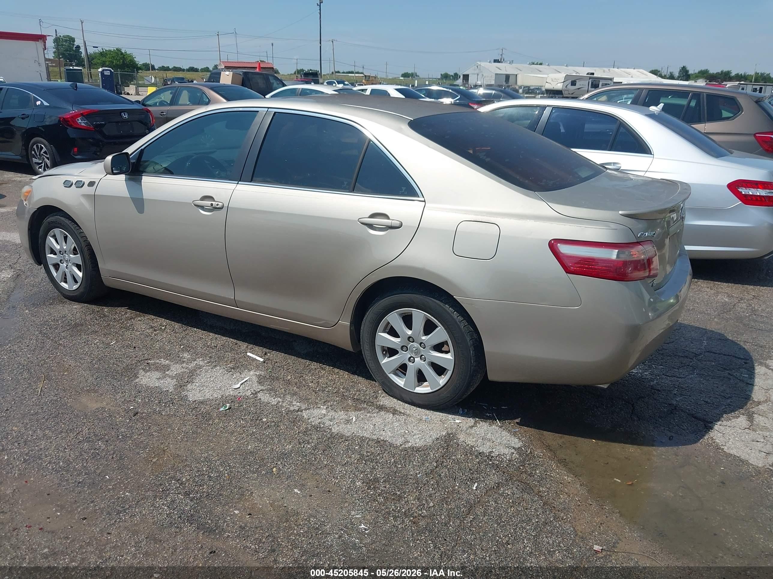2007 Toyota Camry Xle V6 Beige vin: 4T1BK46K67U534847