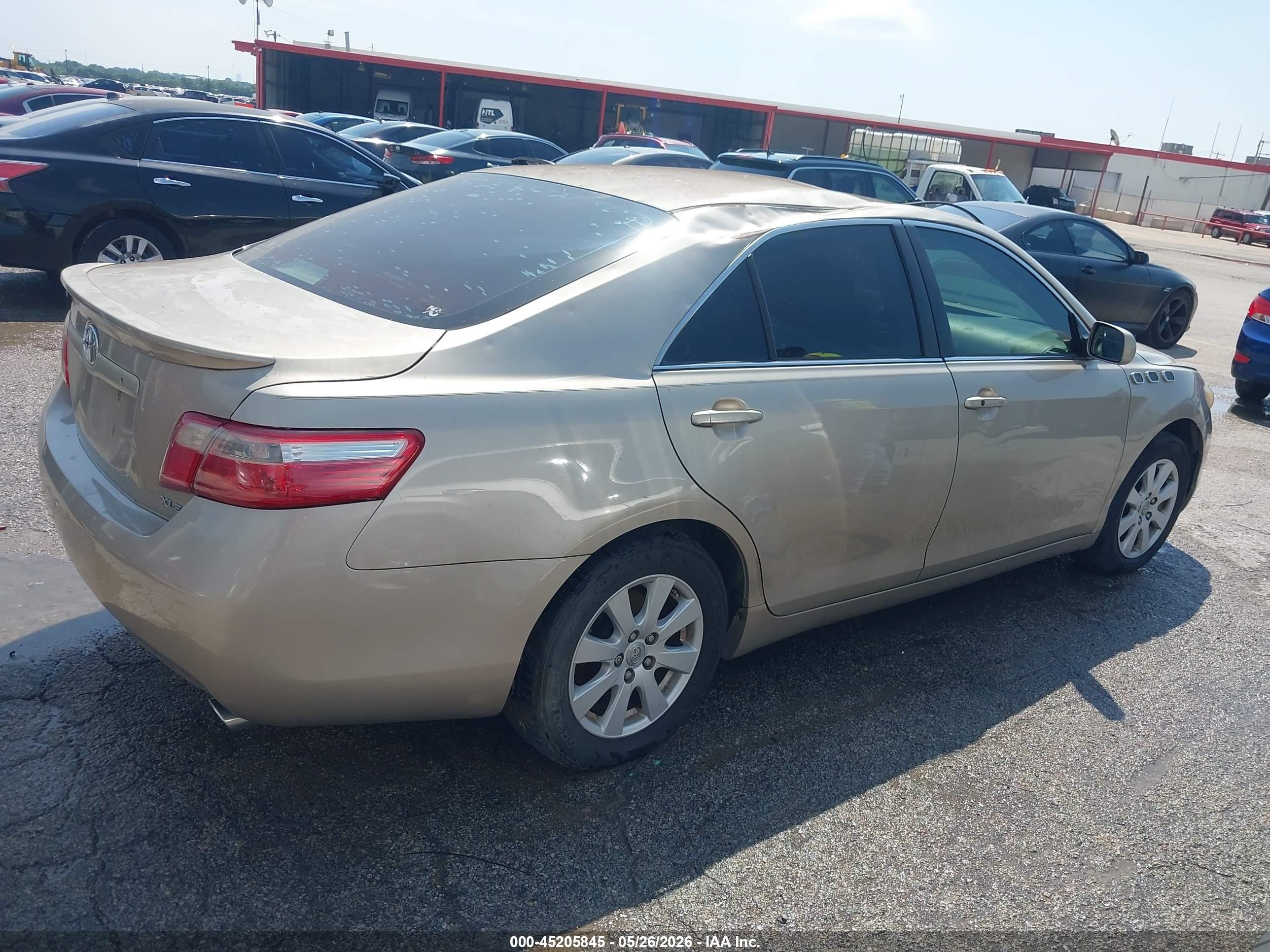2007 Toyota Camry Xle V6 Beige vin: 4T1BK46K67U534847