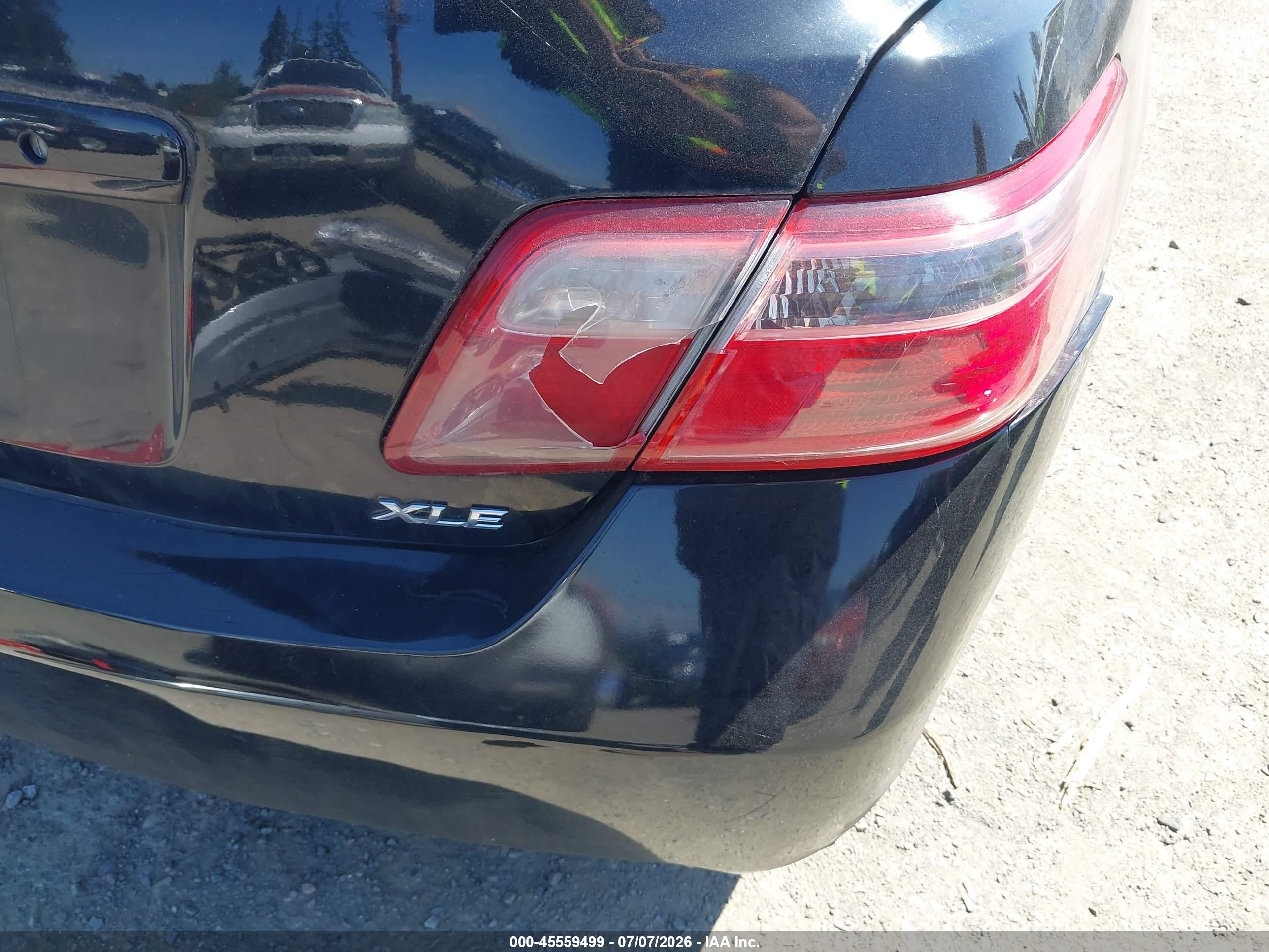 2007 Toyota Camry Xle V6 Black vin: 4T1BK46K67U554273