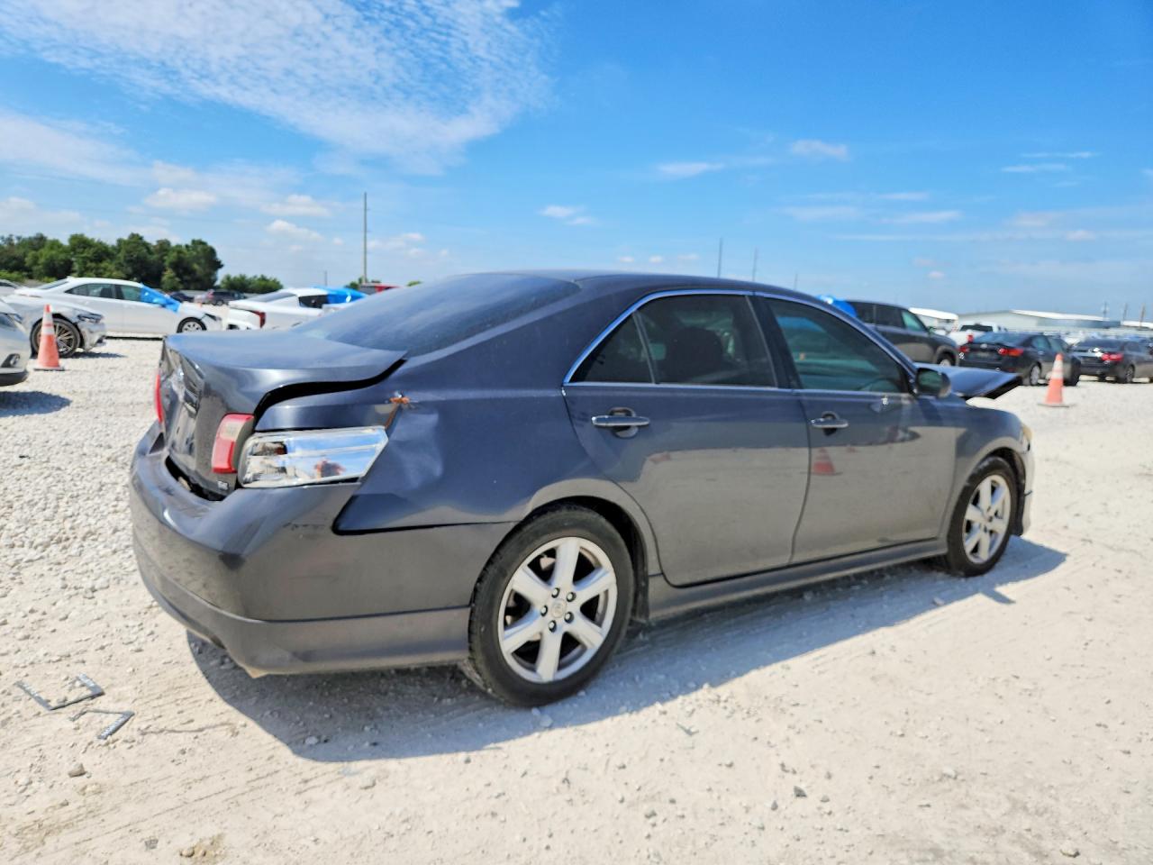 2007 Toyota Camry Se V6 Gray vin: 4T1BK46K67U555665