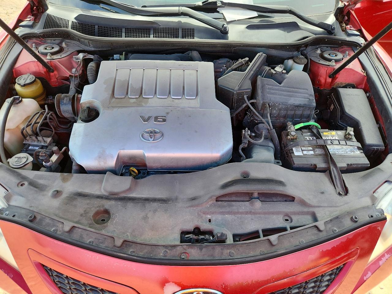 2008 Toyota Camry Se V6 Red vin: 4T1BK46K68U063087