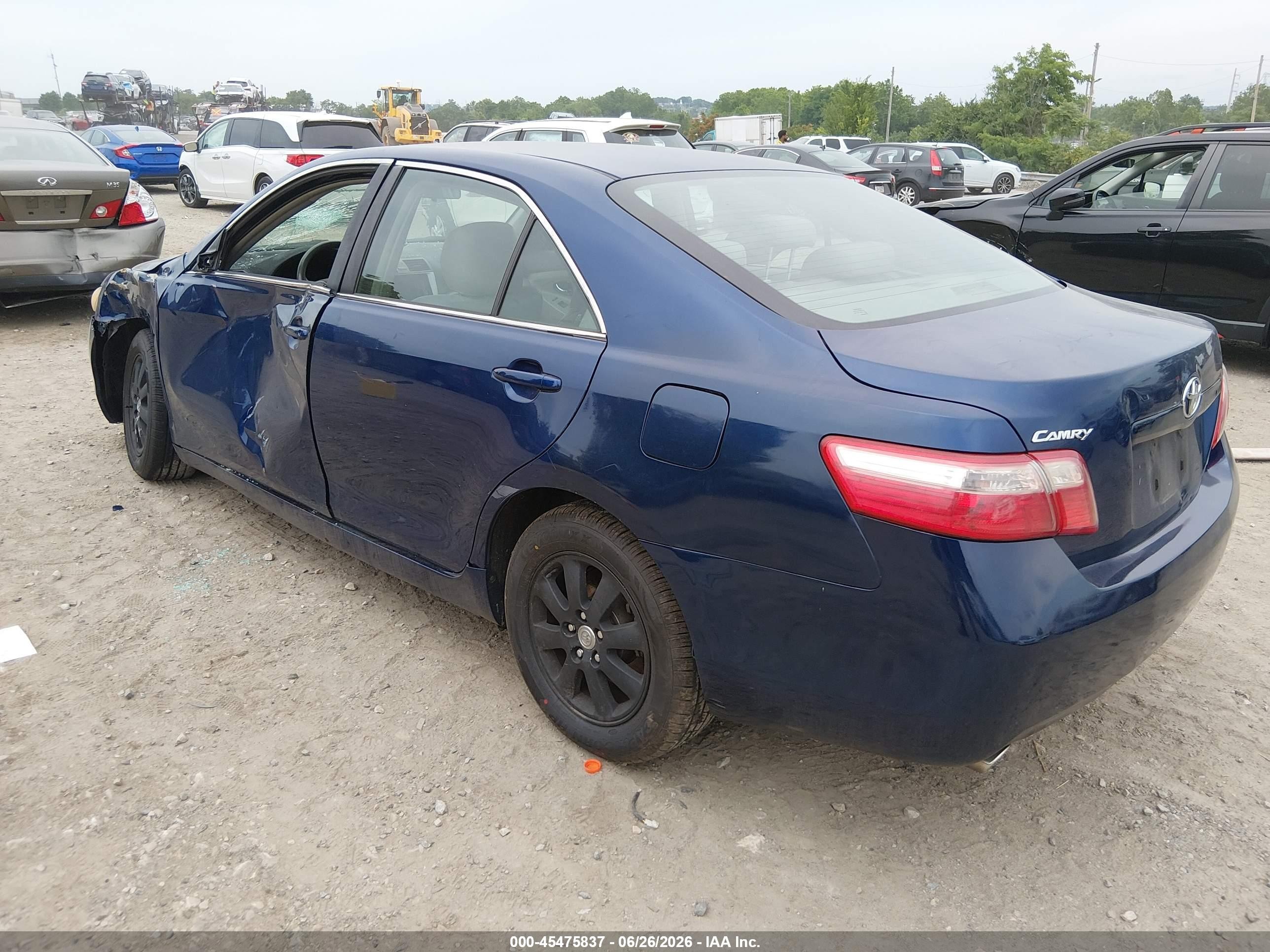 2009 Toyota Camry Le V6 Blue vin: 4T1BK46K69U078660