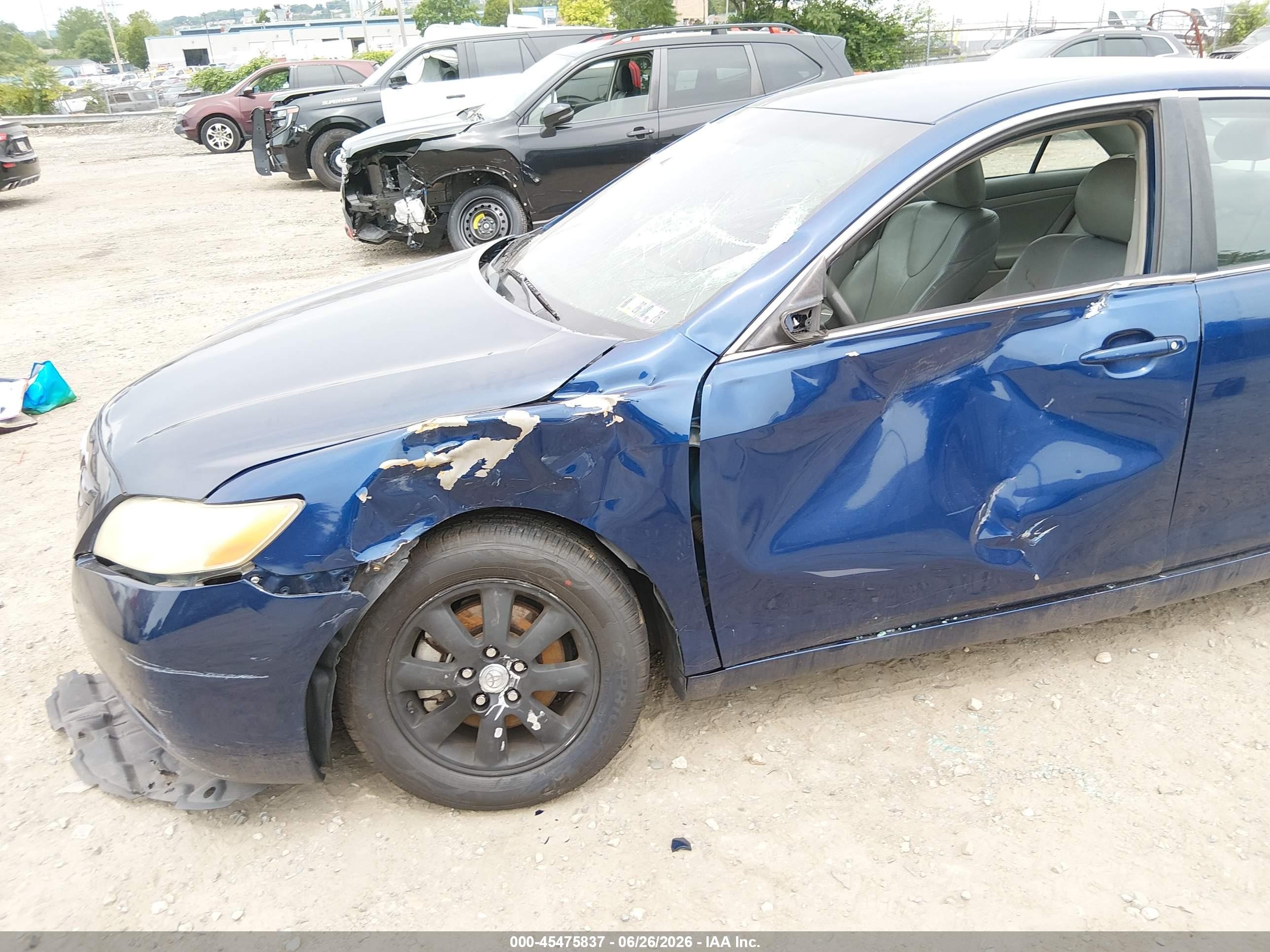 2009 Toyota Camry Le V6 Blue vin: 4T1BK46K69U078660