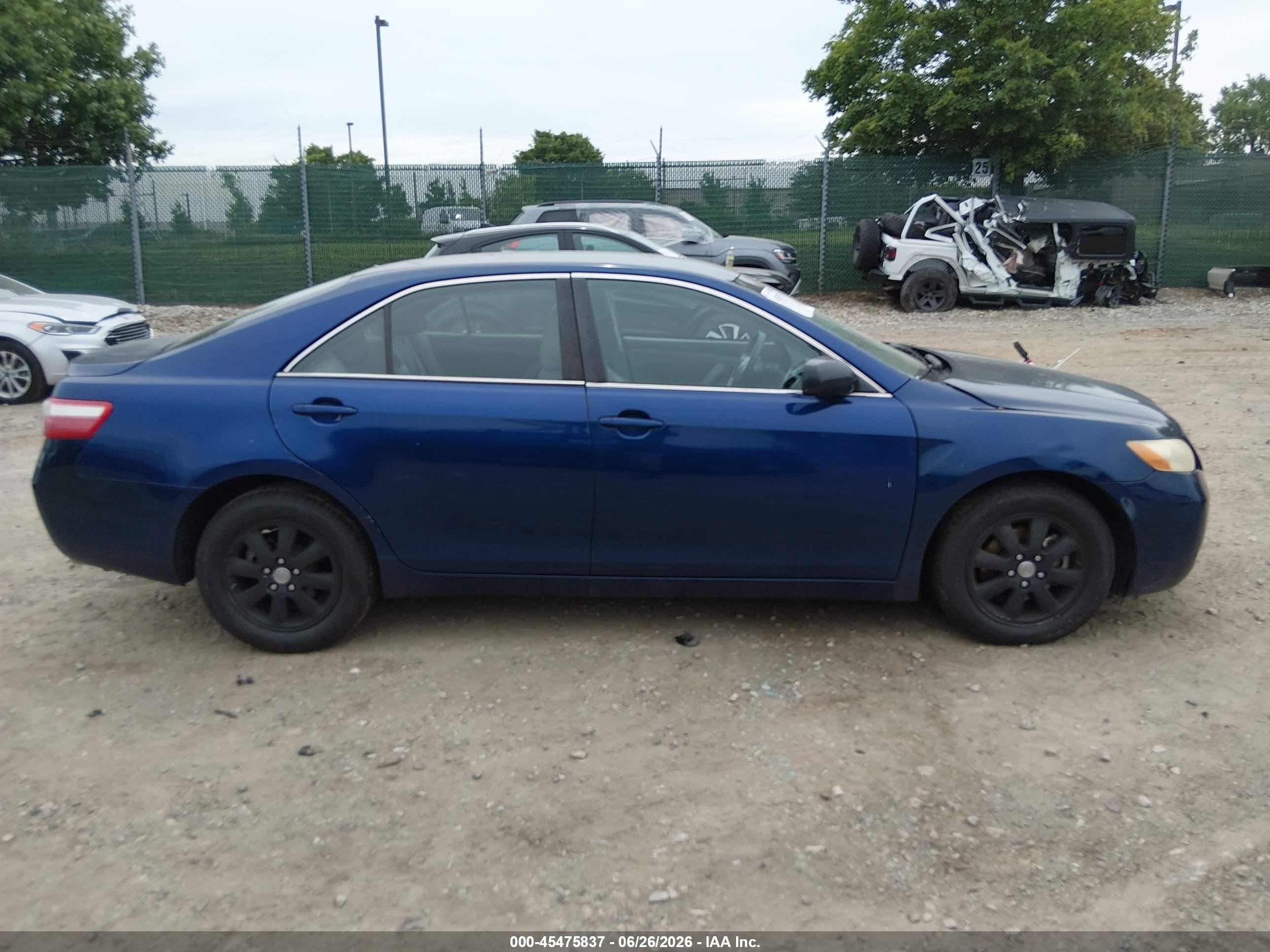 2009 Toyota Camry Le V6 Blue vin: 4T1BK46K69U078660