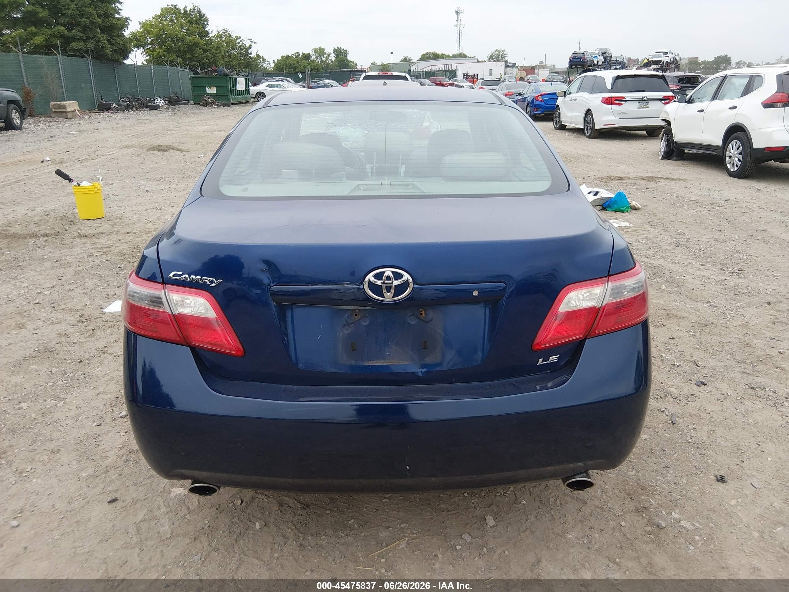 2009 Toyota Camry Le V6 Blue vin: 4T1BK46K69U078660