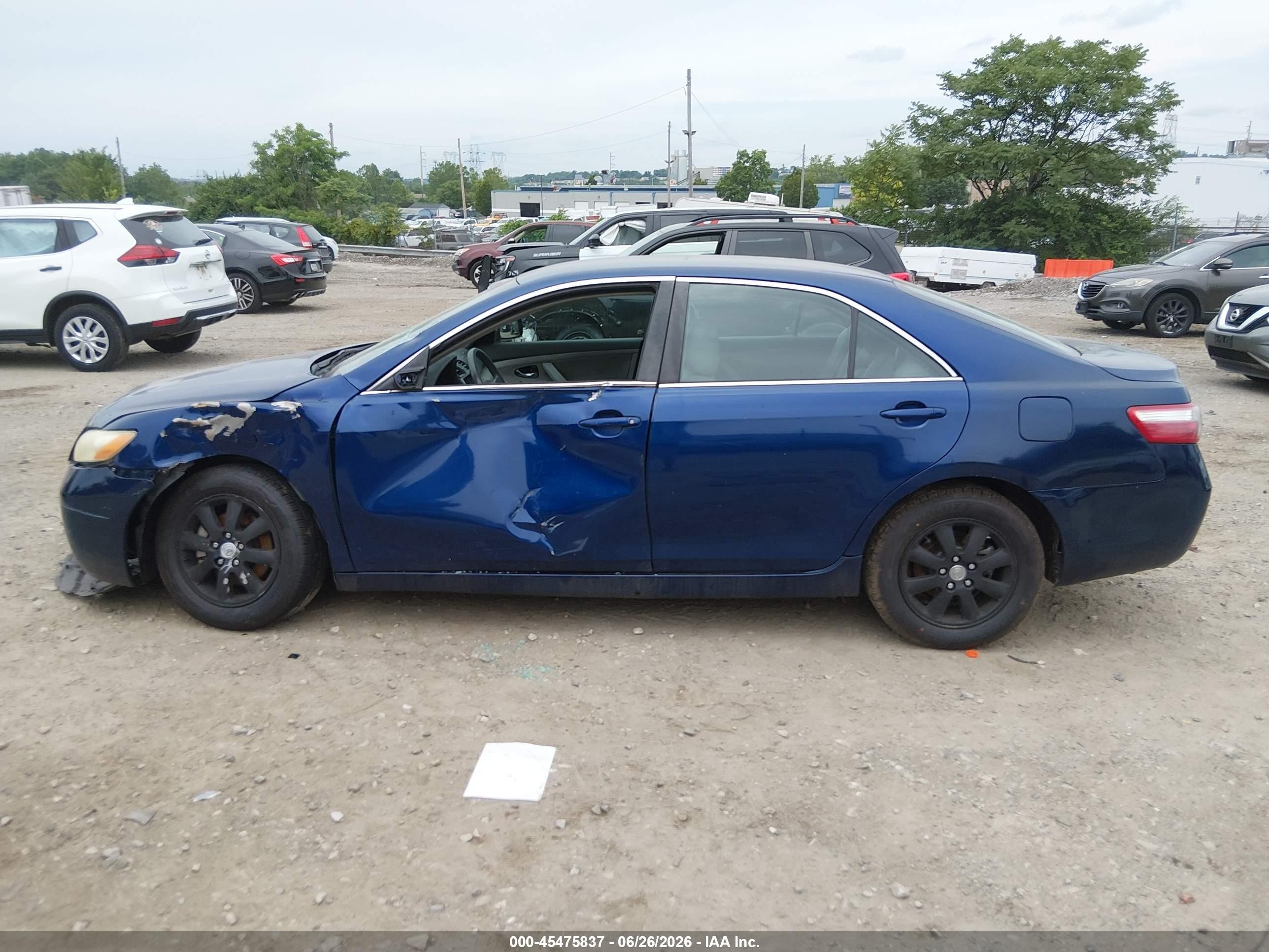 2009 Toyota Camry Le V6 Blue vin: 4T1BK46K69U078660