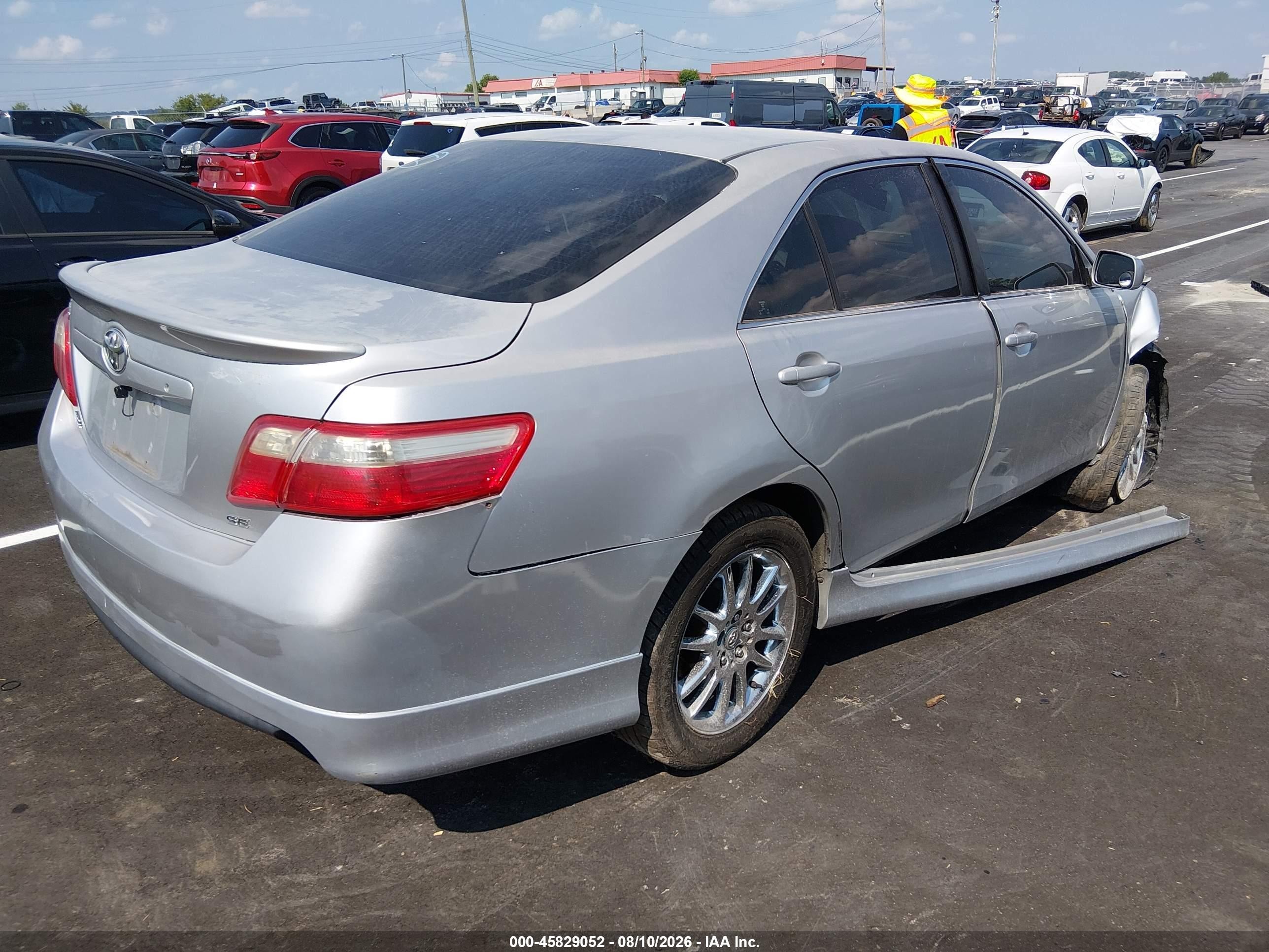 2009 Toyota Camry Se V6 Серебряный vin: 4T1BK46K69U577538
