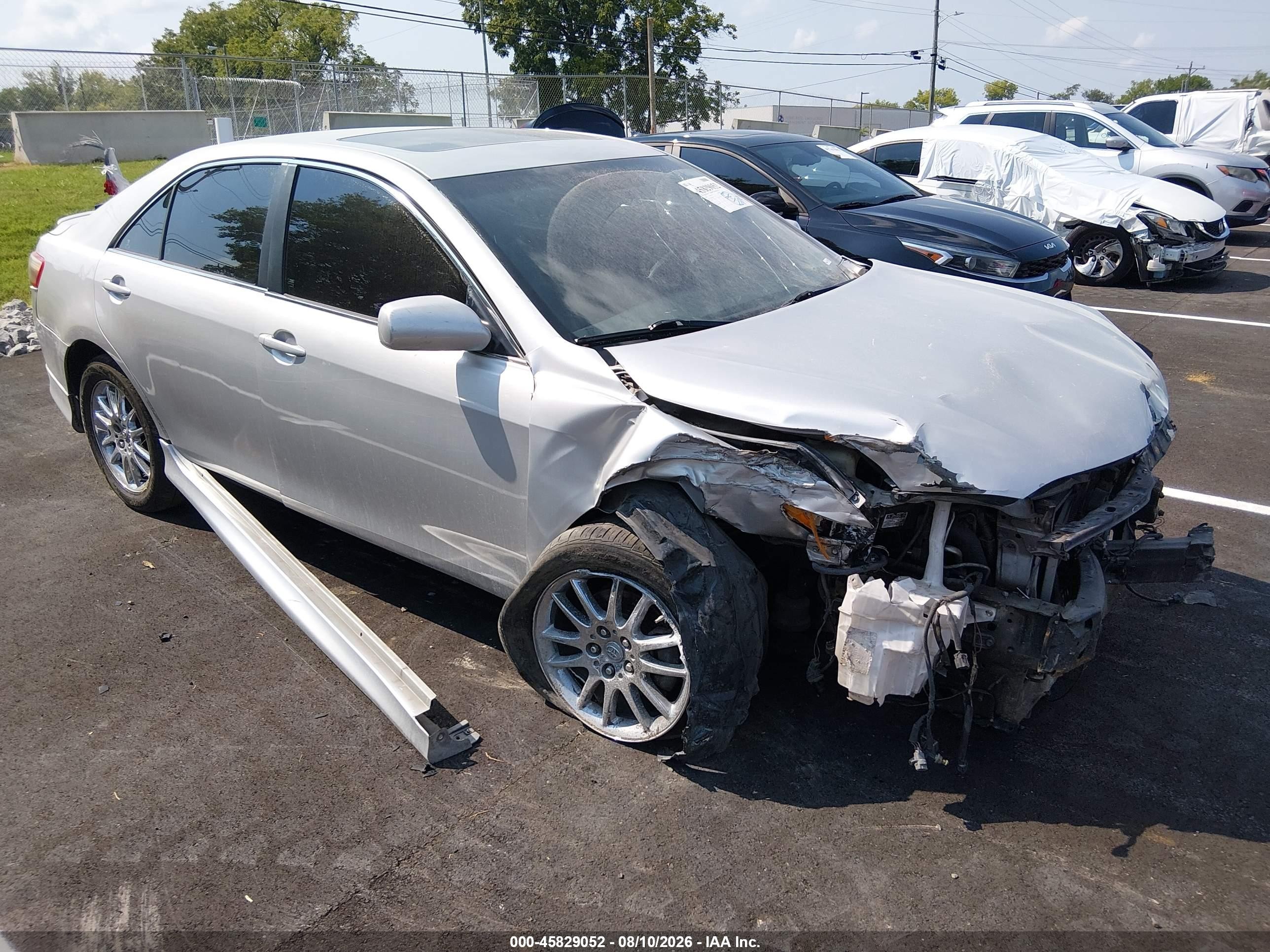 2009 Toyota Camry Se V6 Silver vin: 4T1BK46K69U577538
