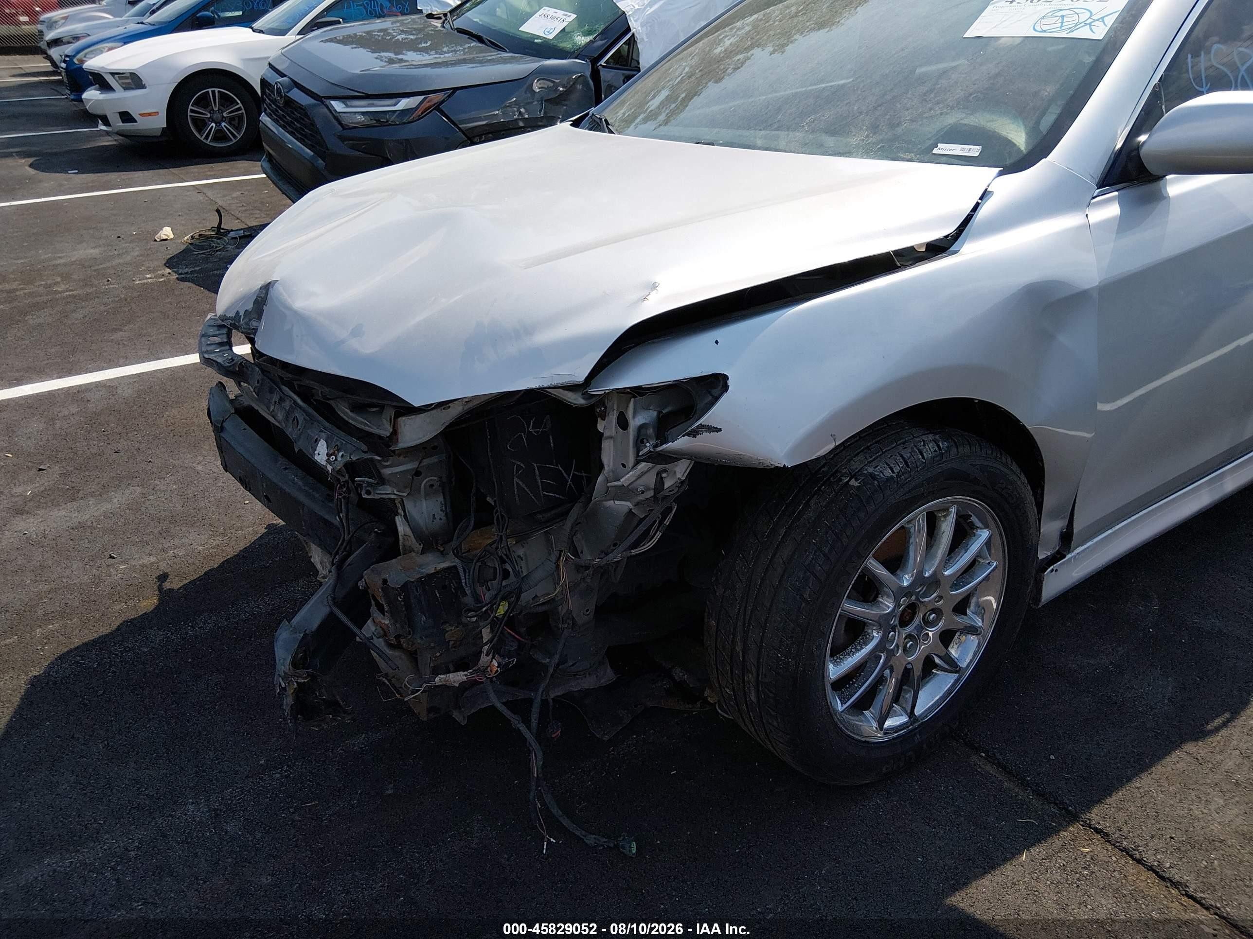 2009 Toyota Camry Se V6 Серебряный vin: 4T1BK46K69U577538