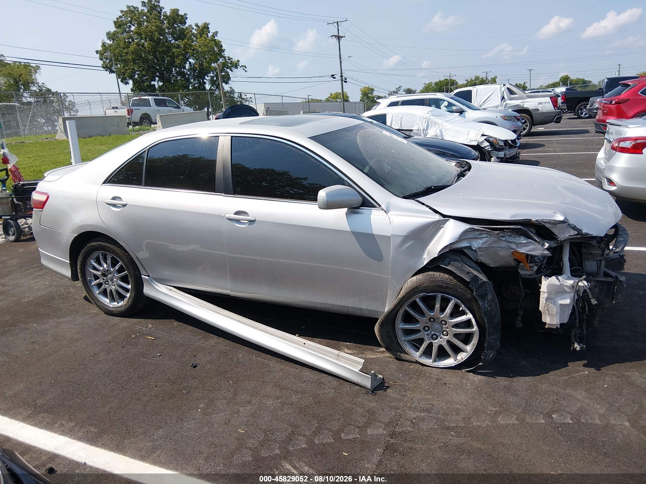 2009 Toyota Camry Se V6 Серебряный vin: 4T1BK46K69U577538