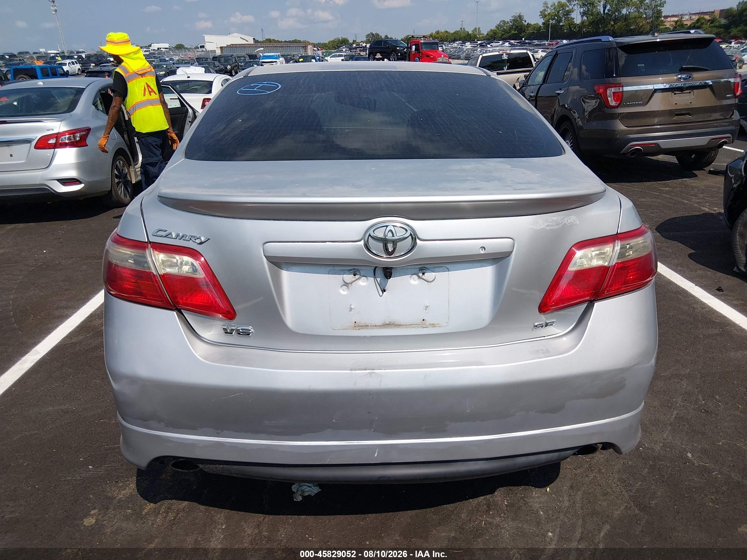 2009 Toyota Camry Se V6 Серебряный vin: 4T1BK46K69U577538