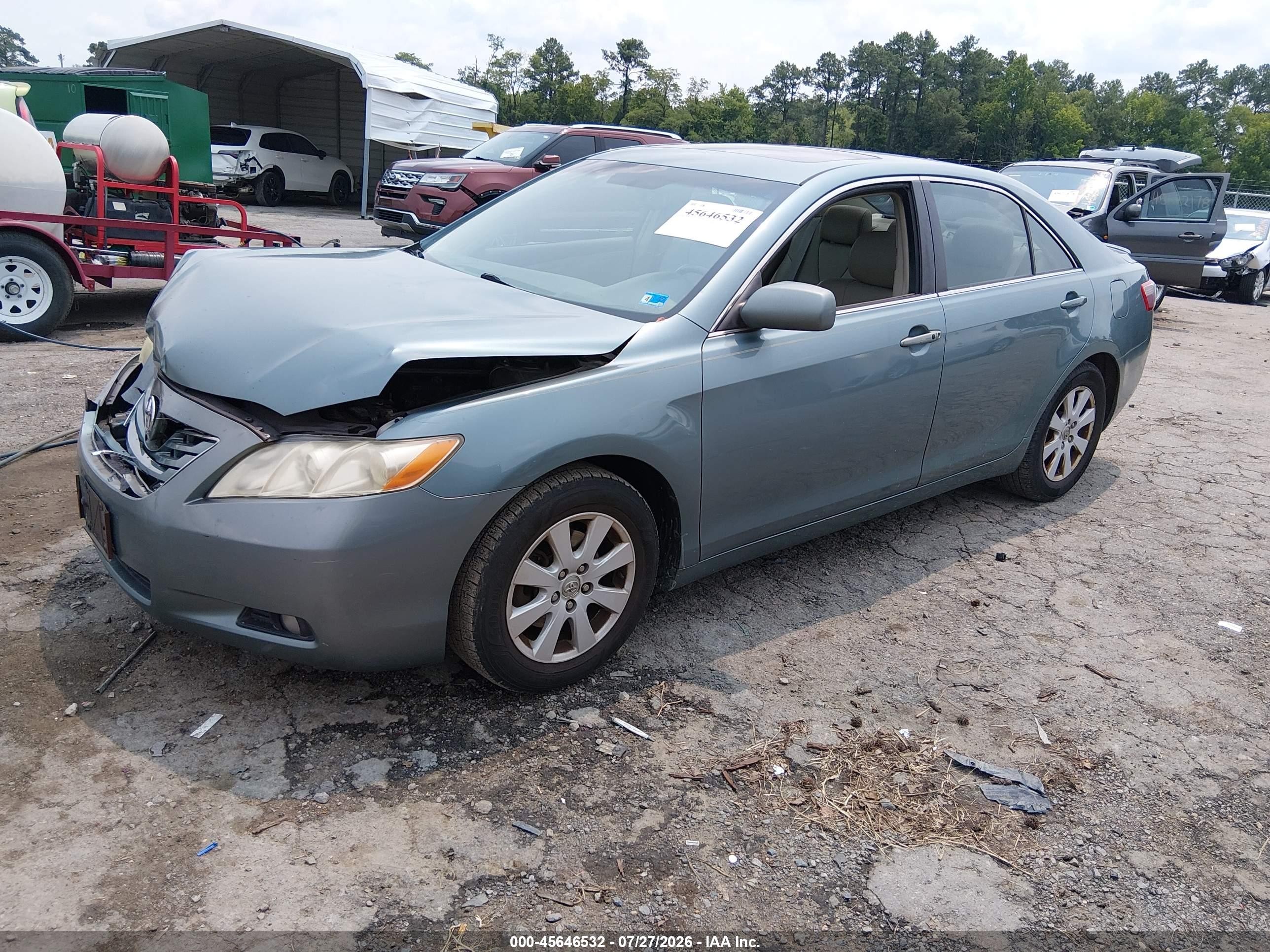 2009 Toyota Camry Xle V6 Green vin: 4T1BK46K69U592363