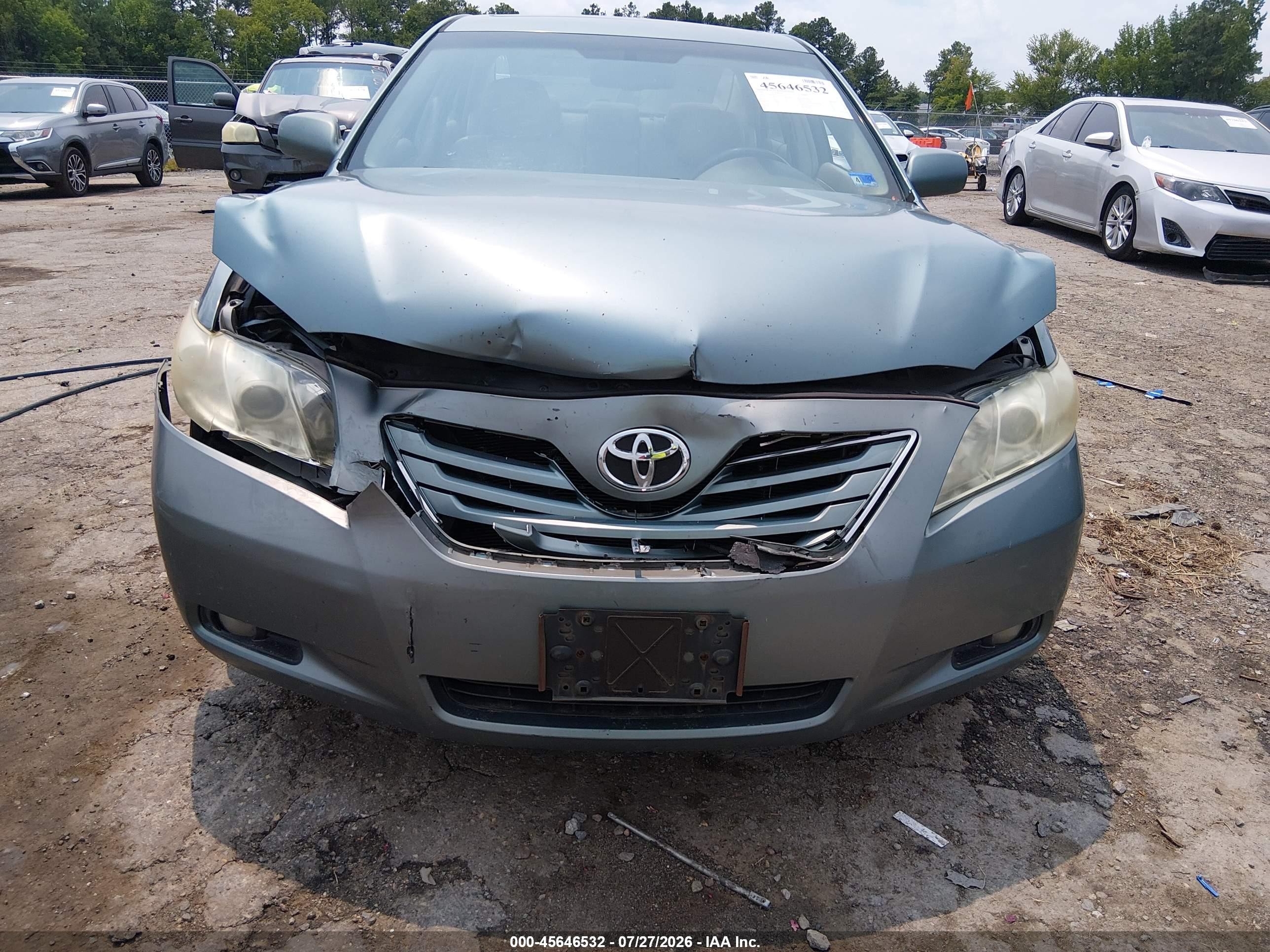 2009 Toyota Camry Xle V6 Green vin: 4T1BK46K69U592363