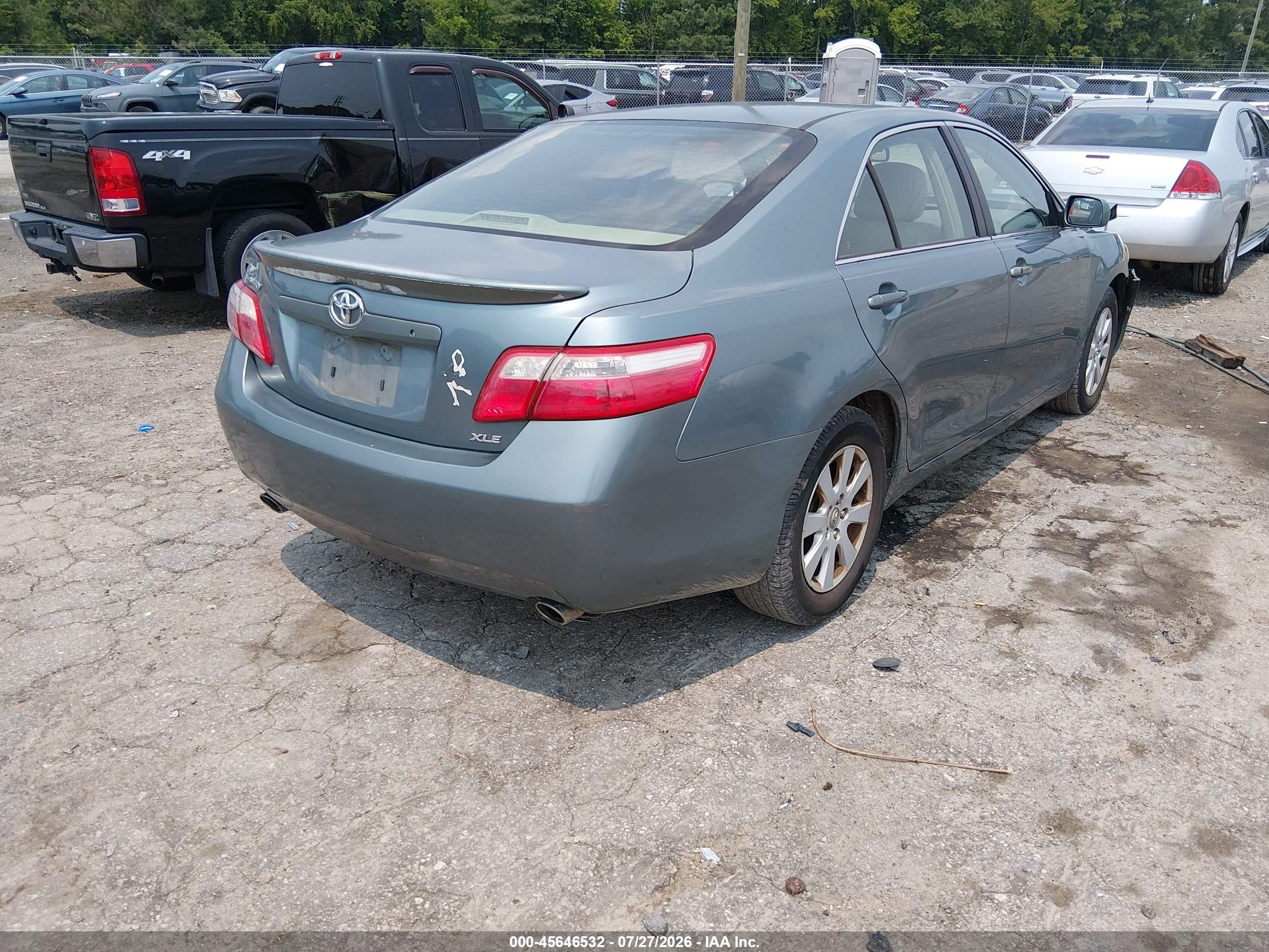 2009 Toyota Camry Xle V6 Green vin: 4T1BK46K69U592363