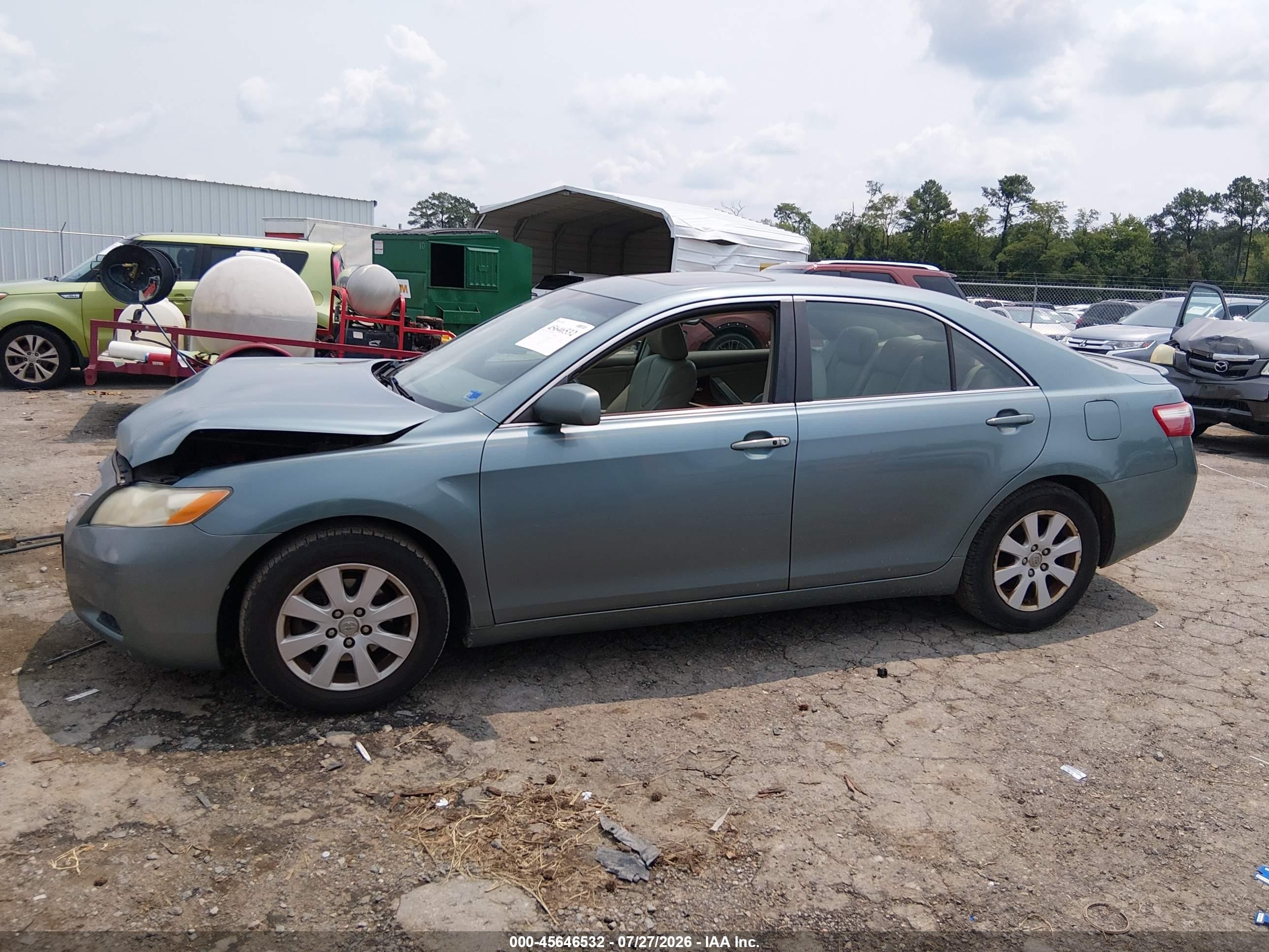 2009 Toyota Camry Xle V6 Green vin: 4T1BK46K69U592363