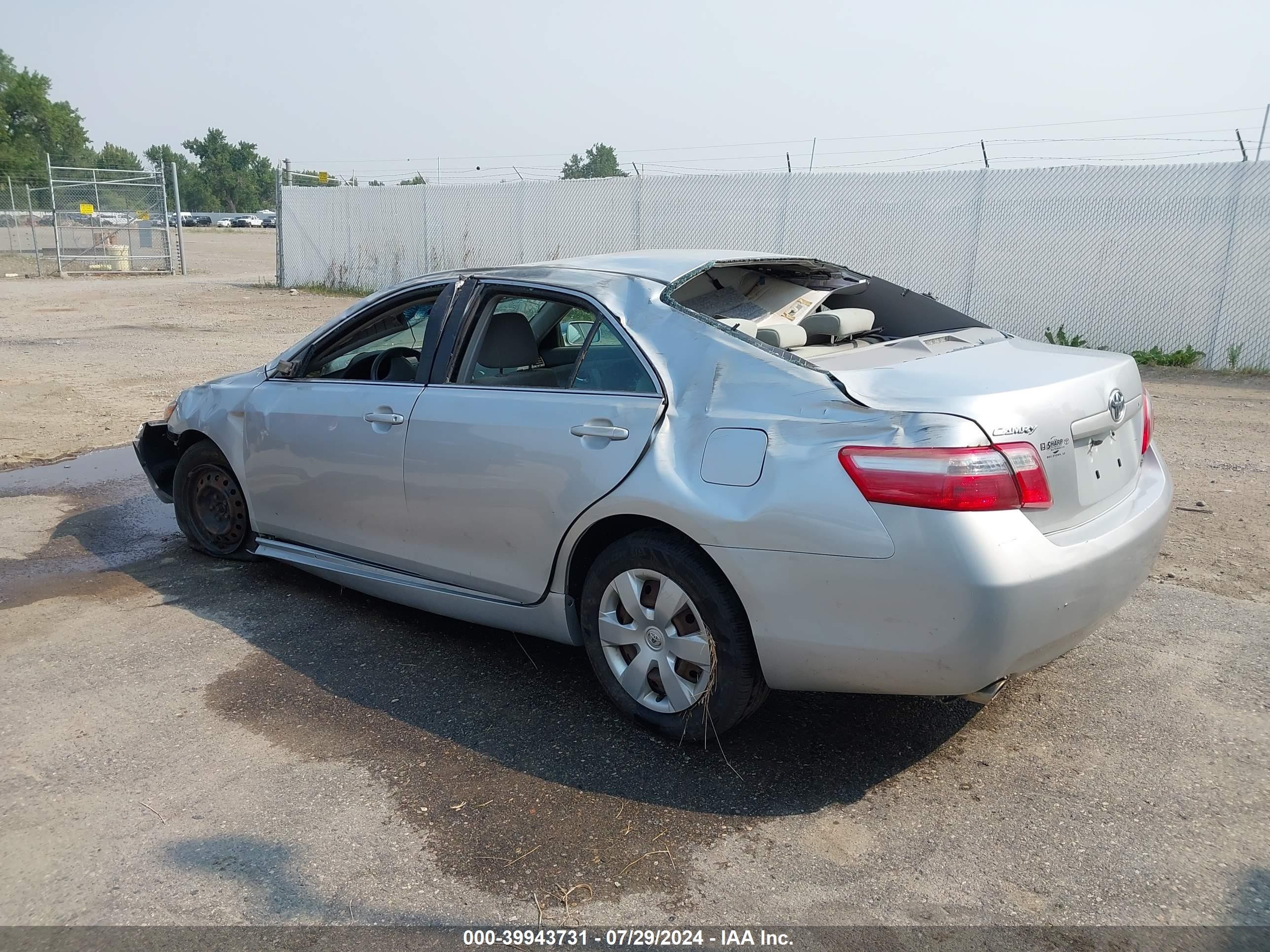 2007 Toyota Camry Le V6/se V6/xle V6 Silver vin: 4T1BK46K77U013734