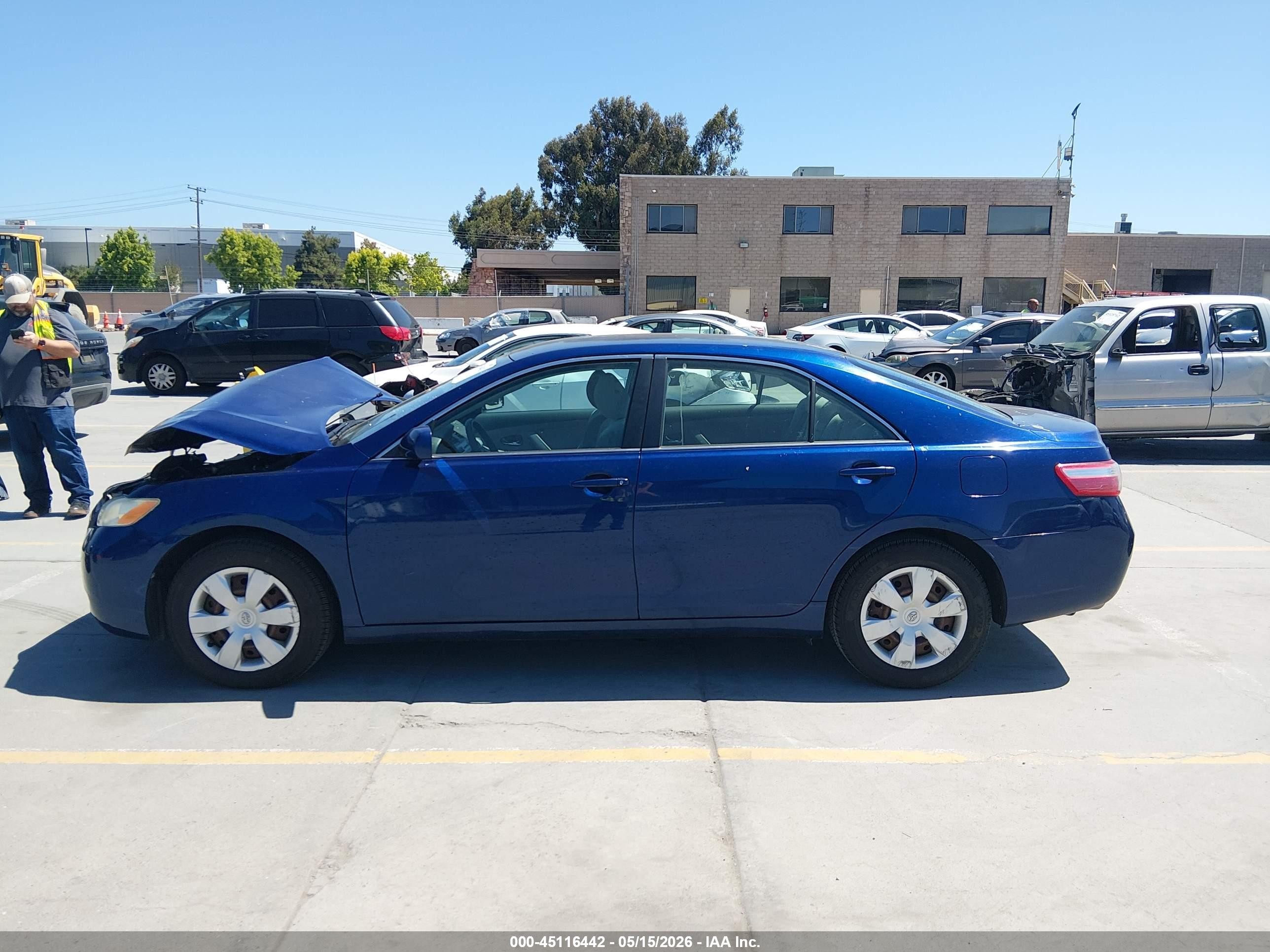 2007 Toyota Camry Le V6 Синий vin: 4T1BK46K77U022420