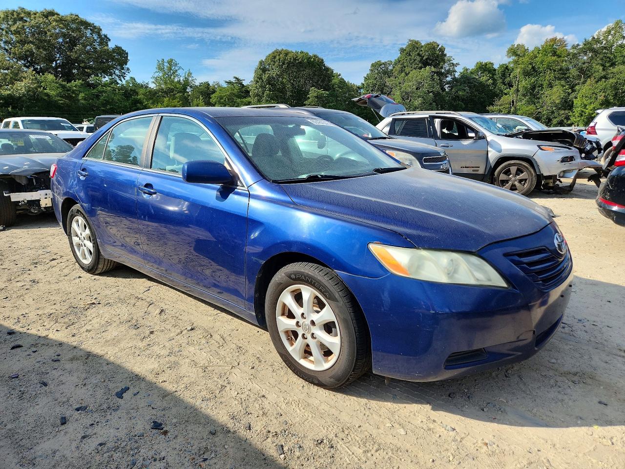 2007 Toyota Camry Le V6 Blue vin: 4T1BK46K77U025401