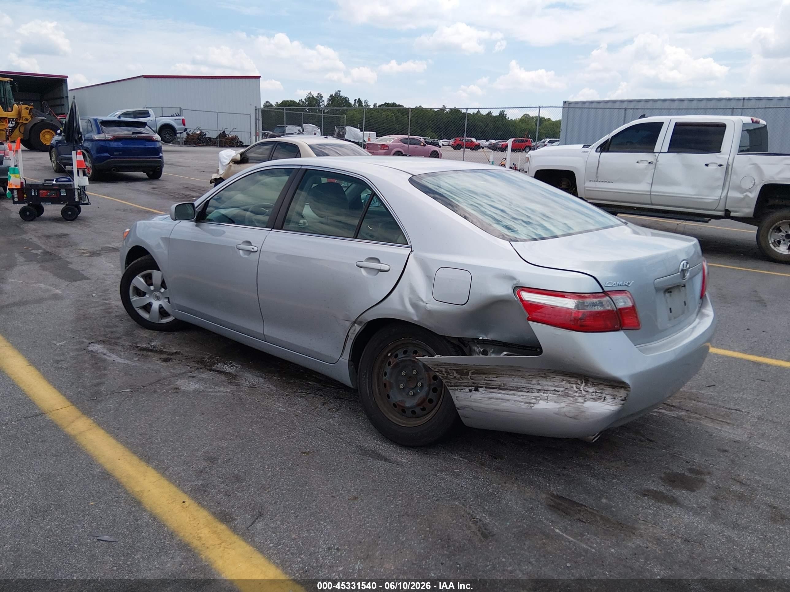 2007 Toyota Camry Le V6 Silver vin: 4T1BK46K77U034471