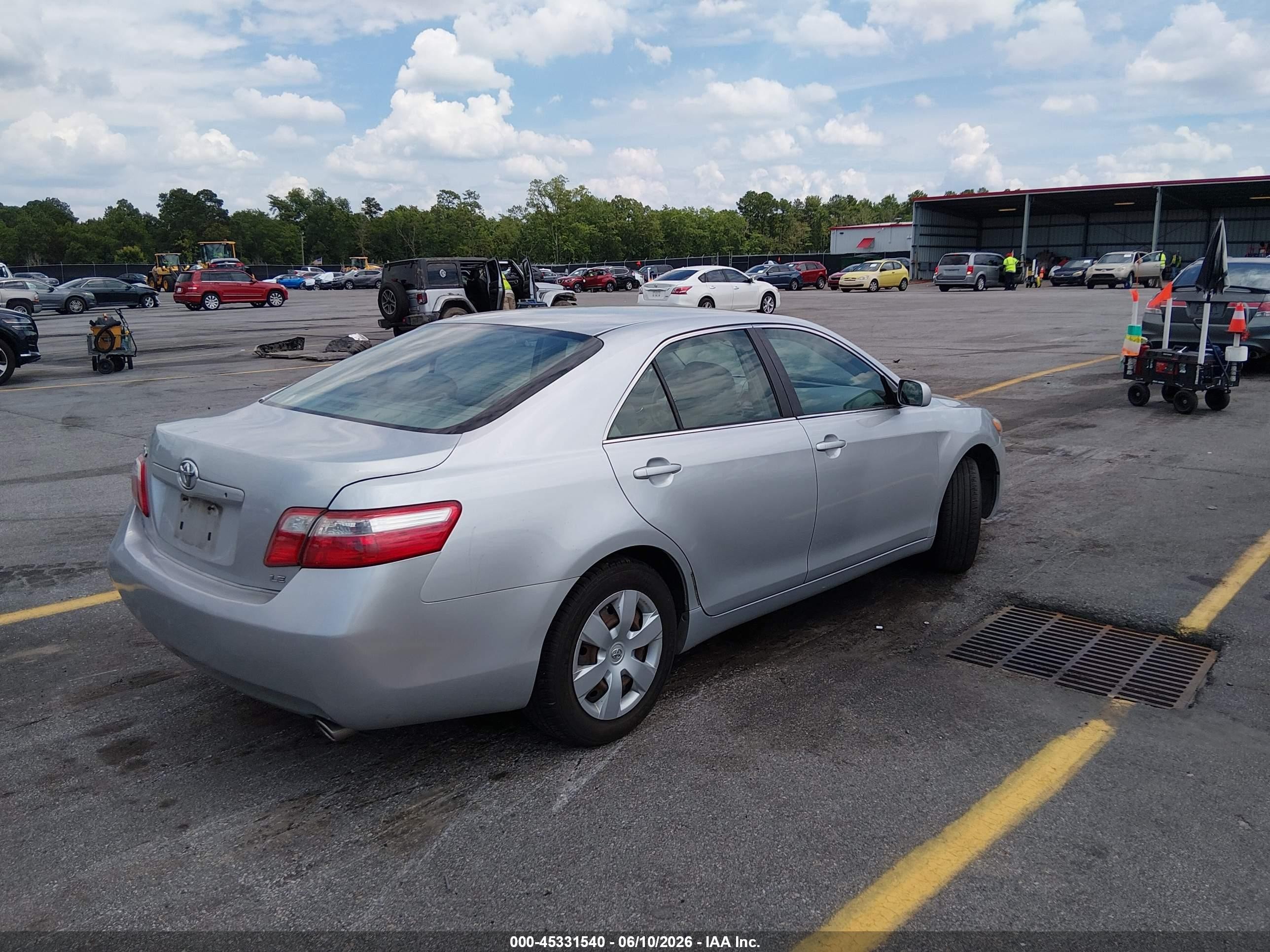 2007 Toyota Camry Le V6 Silver vin: 4T1BK46K77U034471
