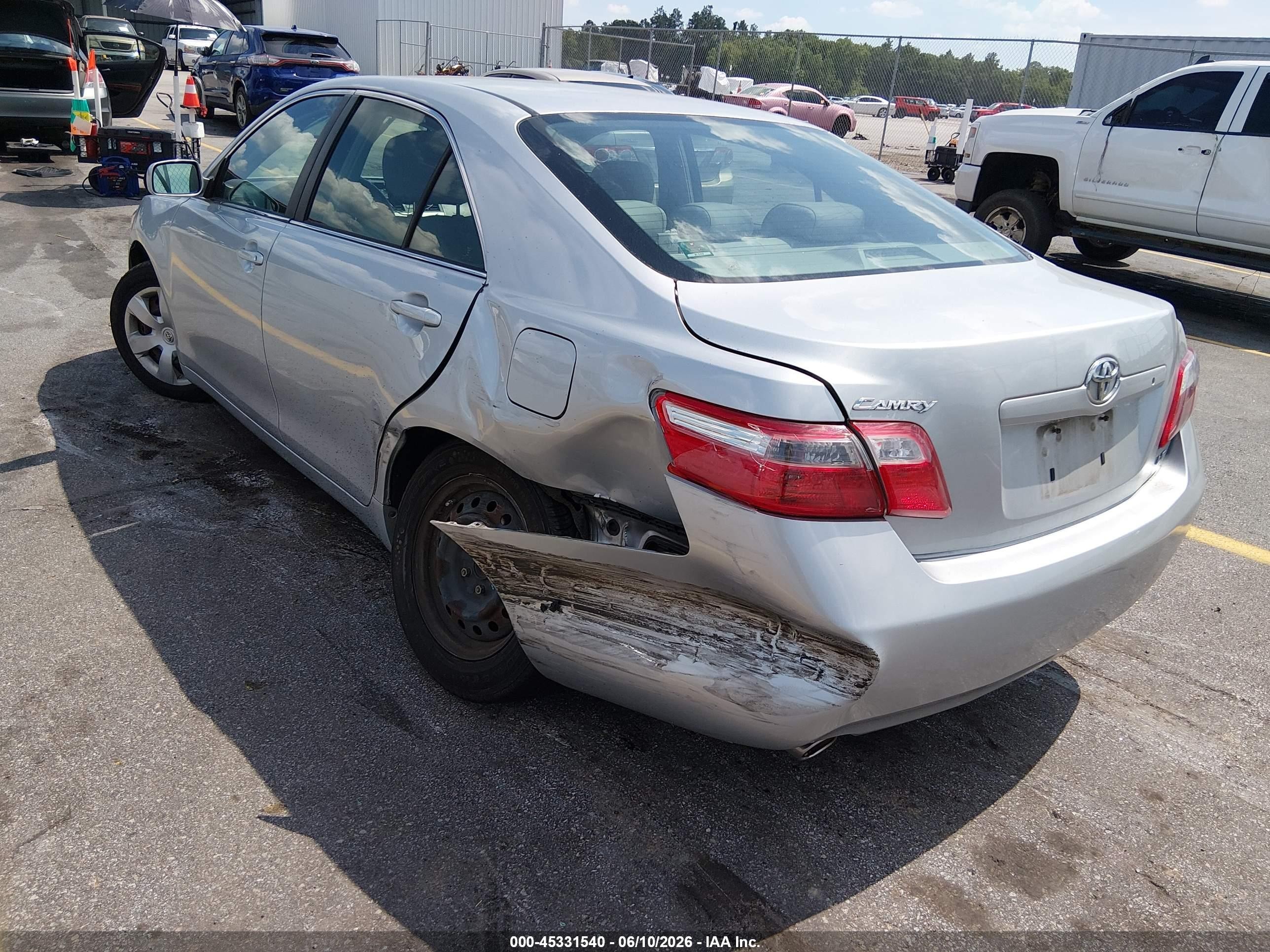 2007 Toyota Camry Le V6 Silver vin: 4T1BK46K77U034471
