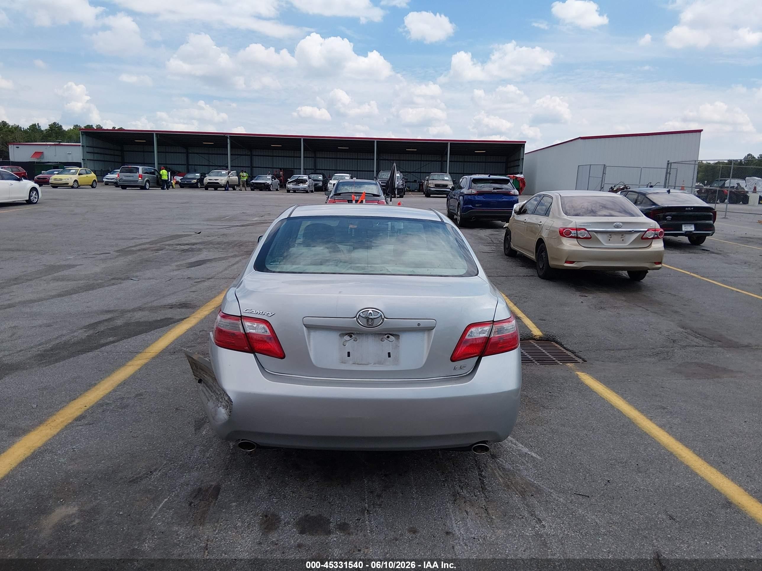 2007 Toyota Camry Le V6 Silver vin: 4T1BK46K77U034471