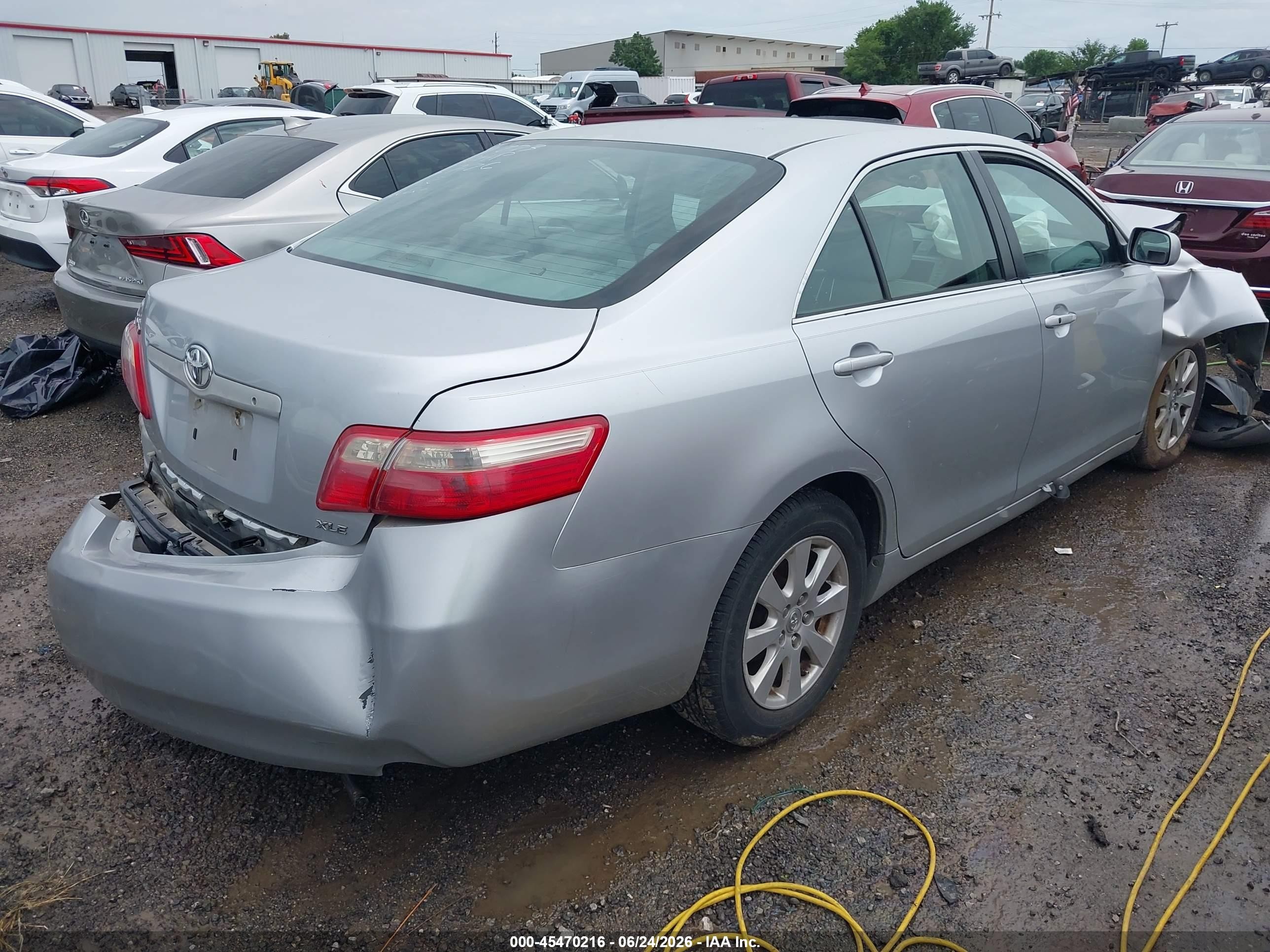 2007 Toyota Camry Xle V6 Silver vin: 4T1BK46K77U034874