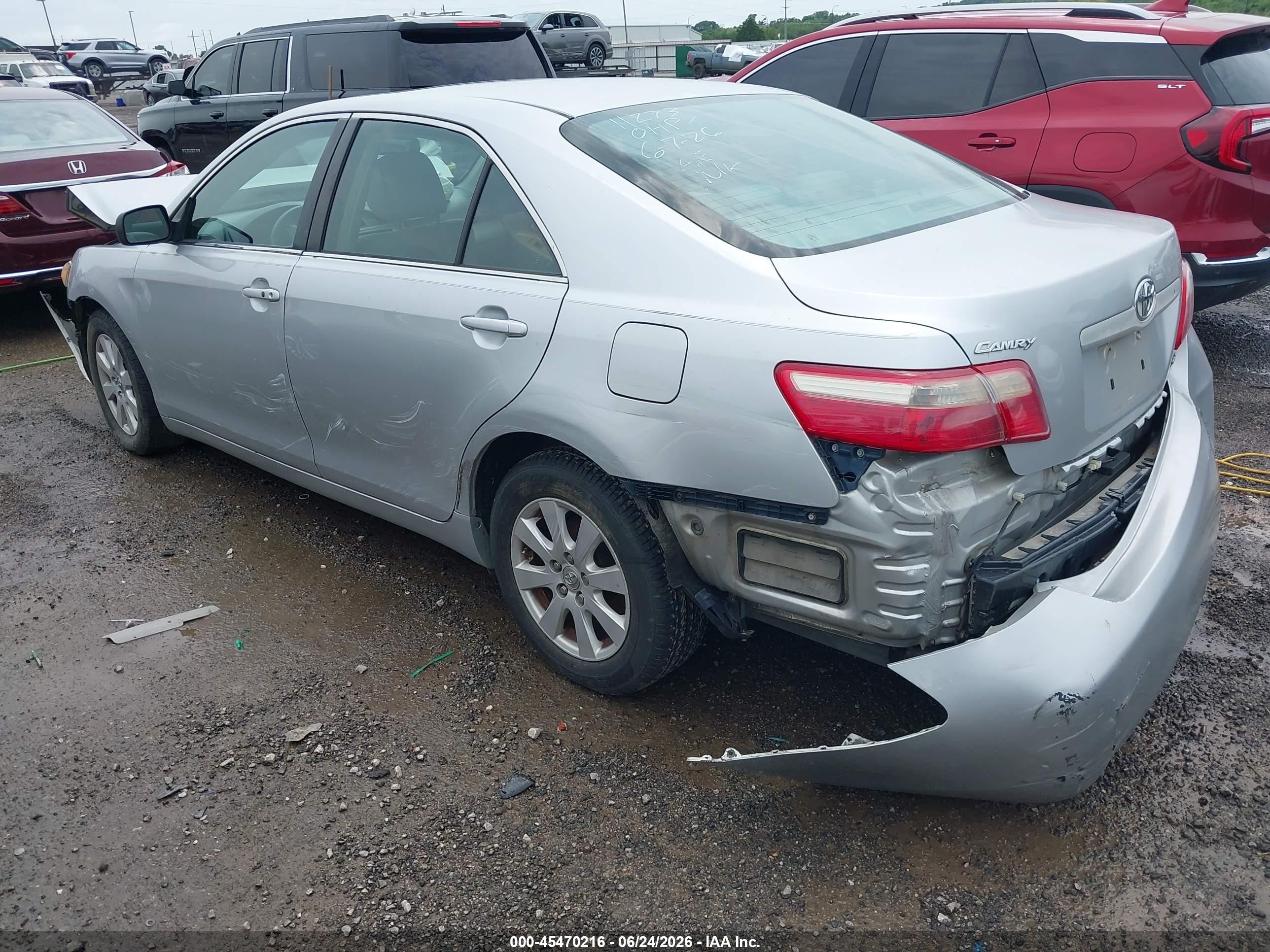 2007 Toyota Camry Xle V6 Silver vin: 4T1BK46K77U034874
