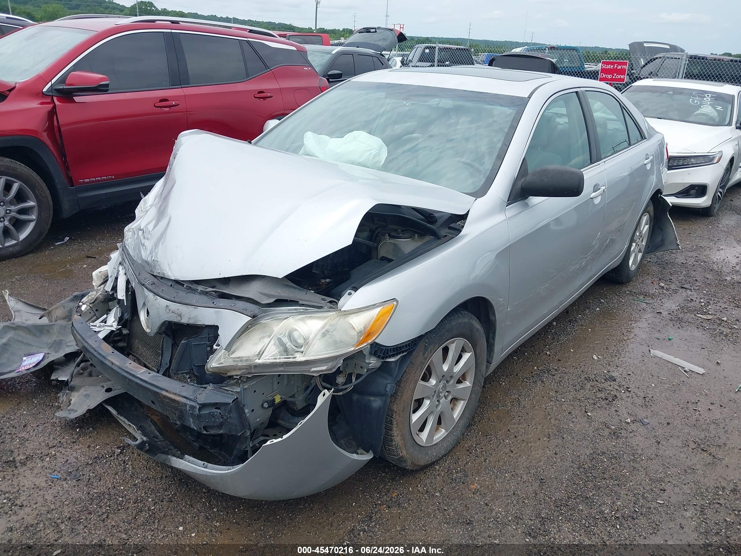 2007 Toyota Camry Xle V6 Silver vin: 4T1BK46K77U034874
