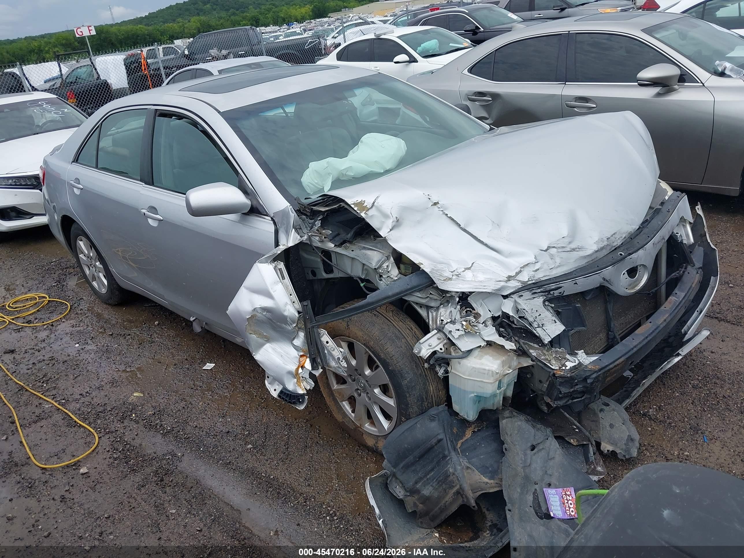 2007 Toyota Camry Xle V6 Silver vin: 4T1BK46K77U034874