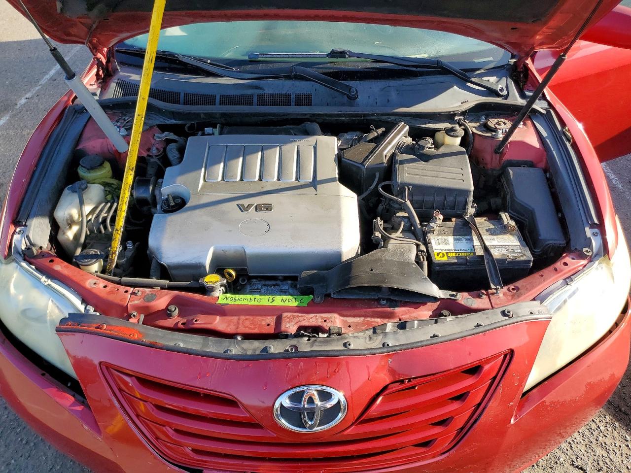 2007 Toyota Camry Le V6 Red vin: 4T1BK46K77U039802