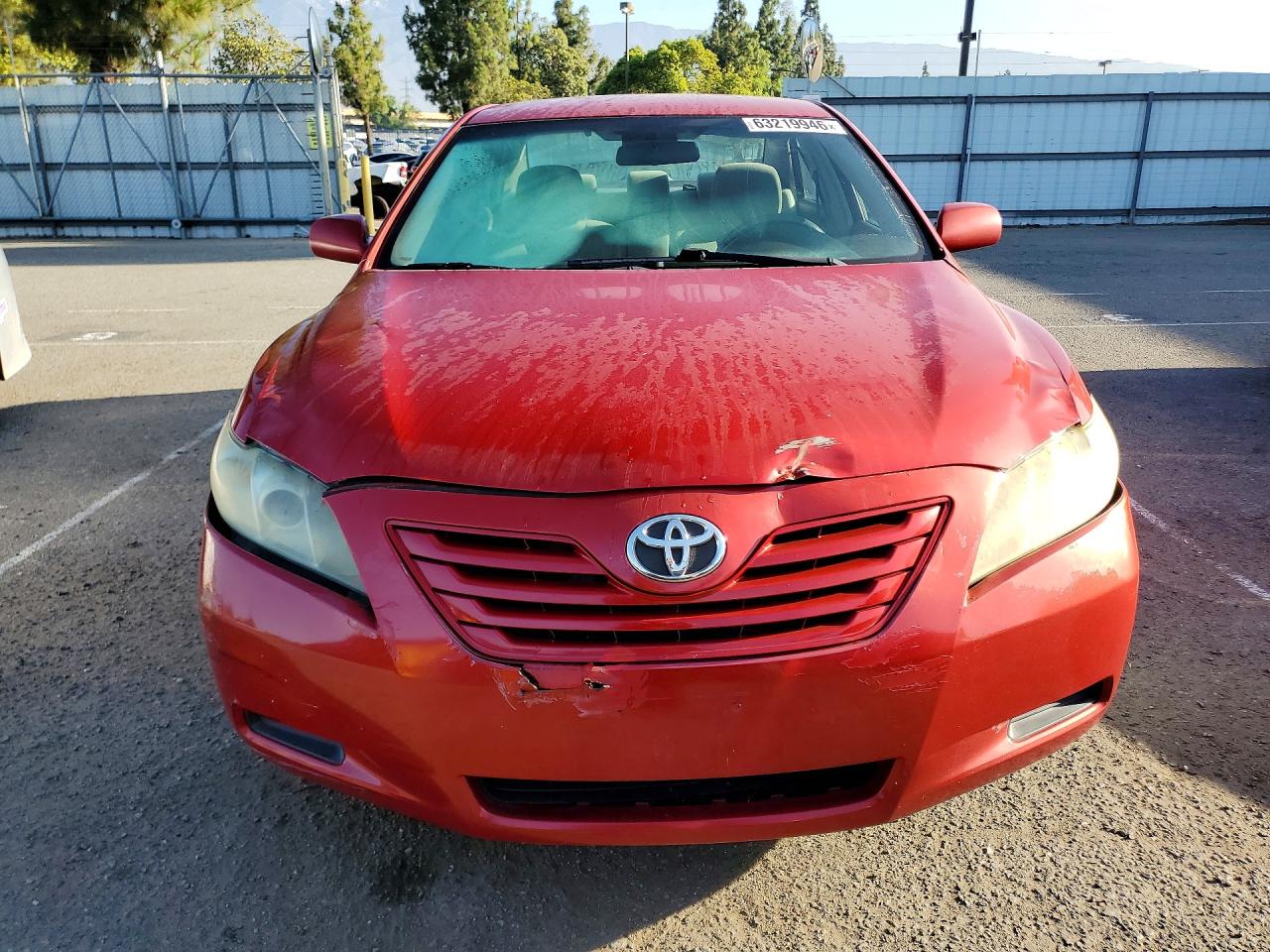 2007 Toyota Camry Le V6 Red vin: 4T1BK46K77U039802