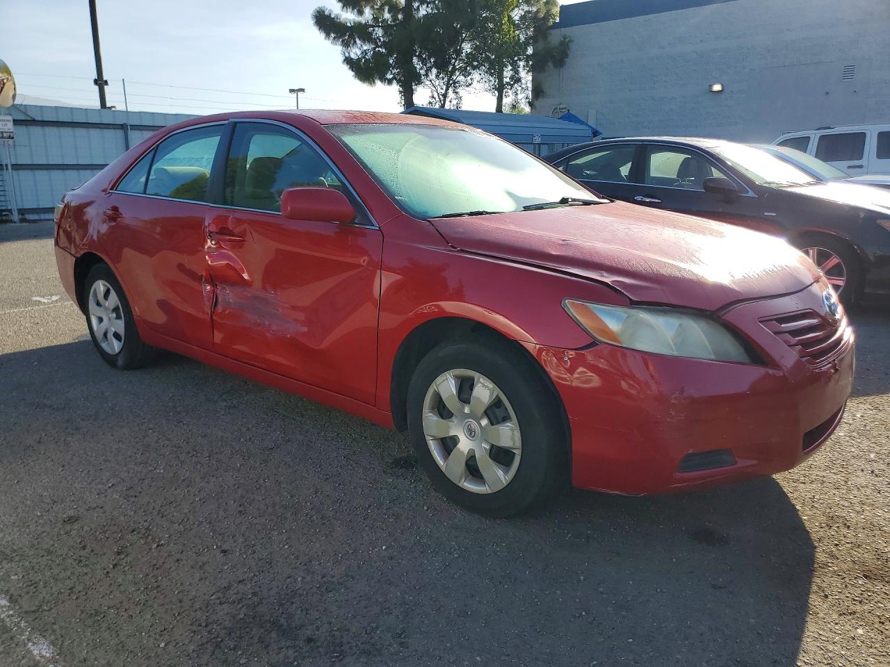 2007 Toyota Camry Le V6 Red vin: 4T1BK46K77U039802