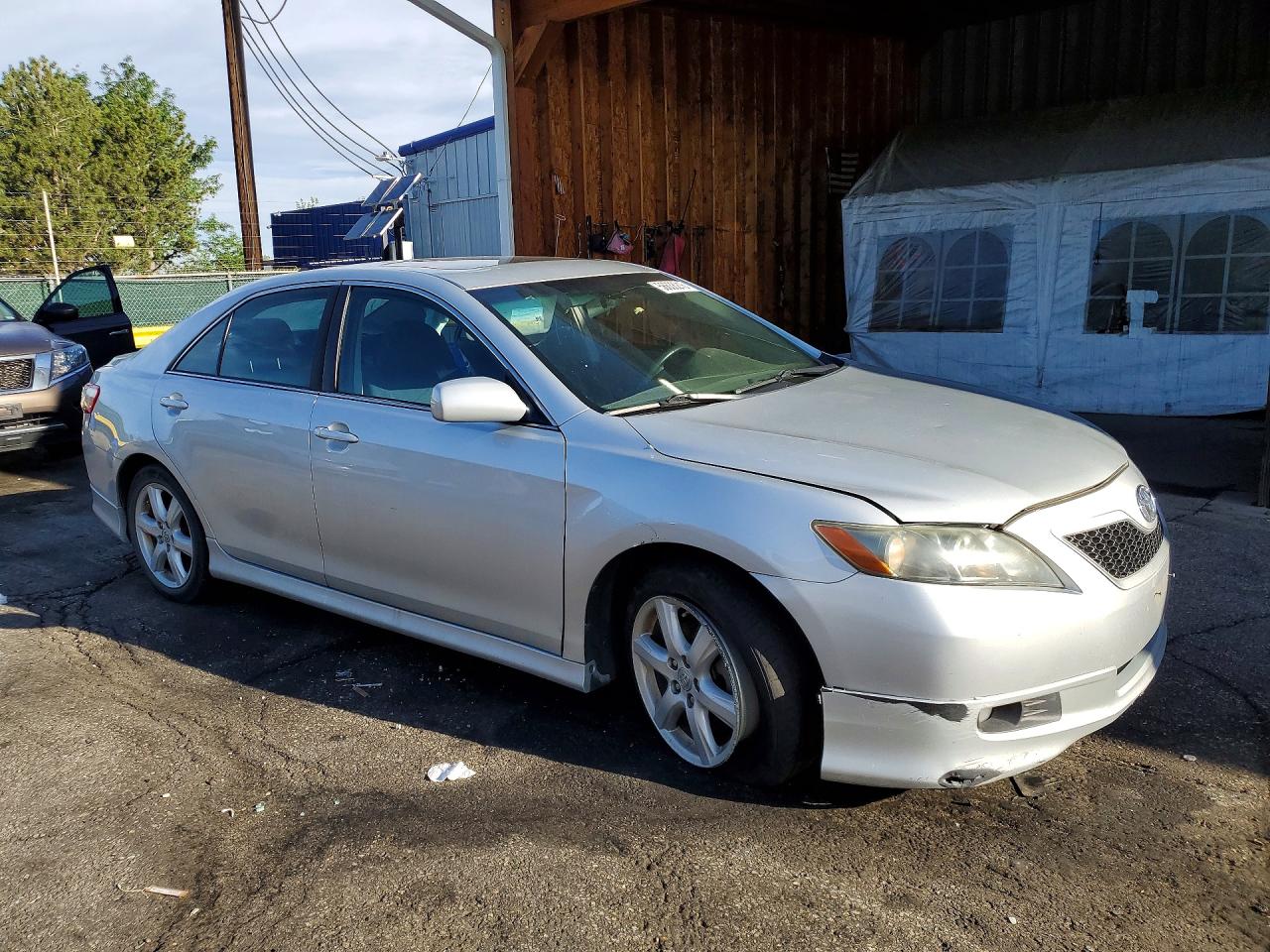 2007 Toyota Camry Se V6 Silver vin: 4T1BK46K77U525266