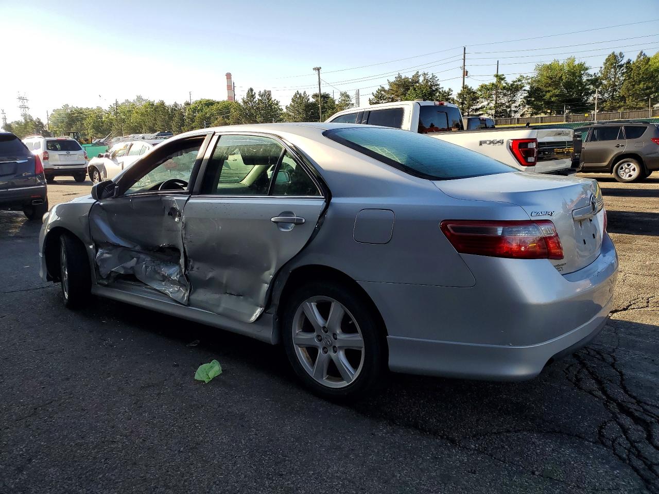 2007 Toyota Camry Se V6 Silver vin: 4T1BK46K77U525266