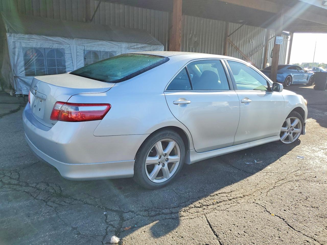 2007 Toyota Camry Se V6 Silver vin: 4T1BK46K77U525266
