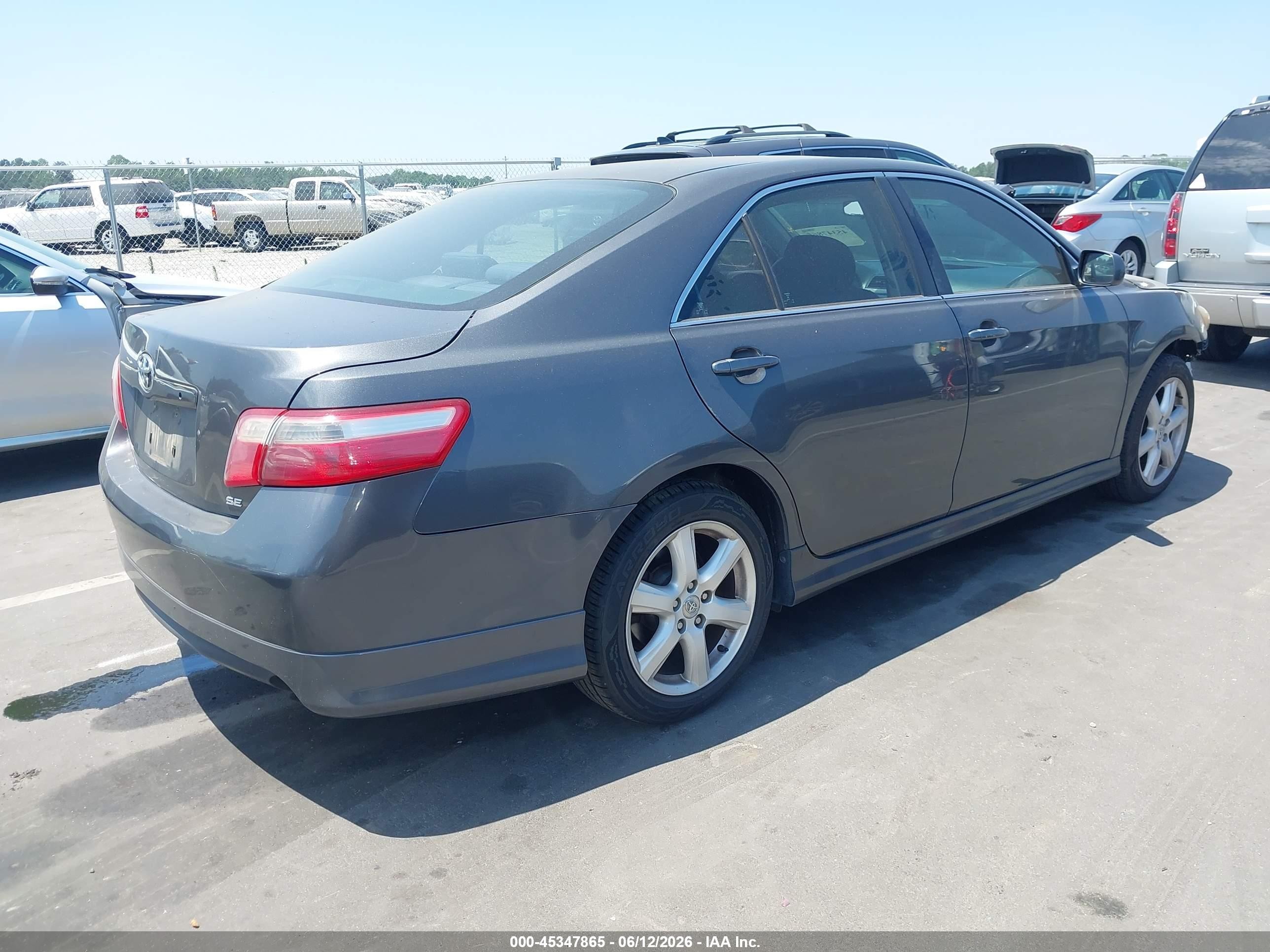 2007 Toyota Camry Se V6 Silver vin: 4T1BK46K77U534808
