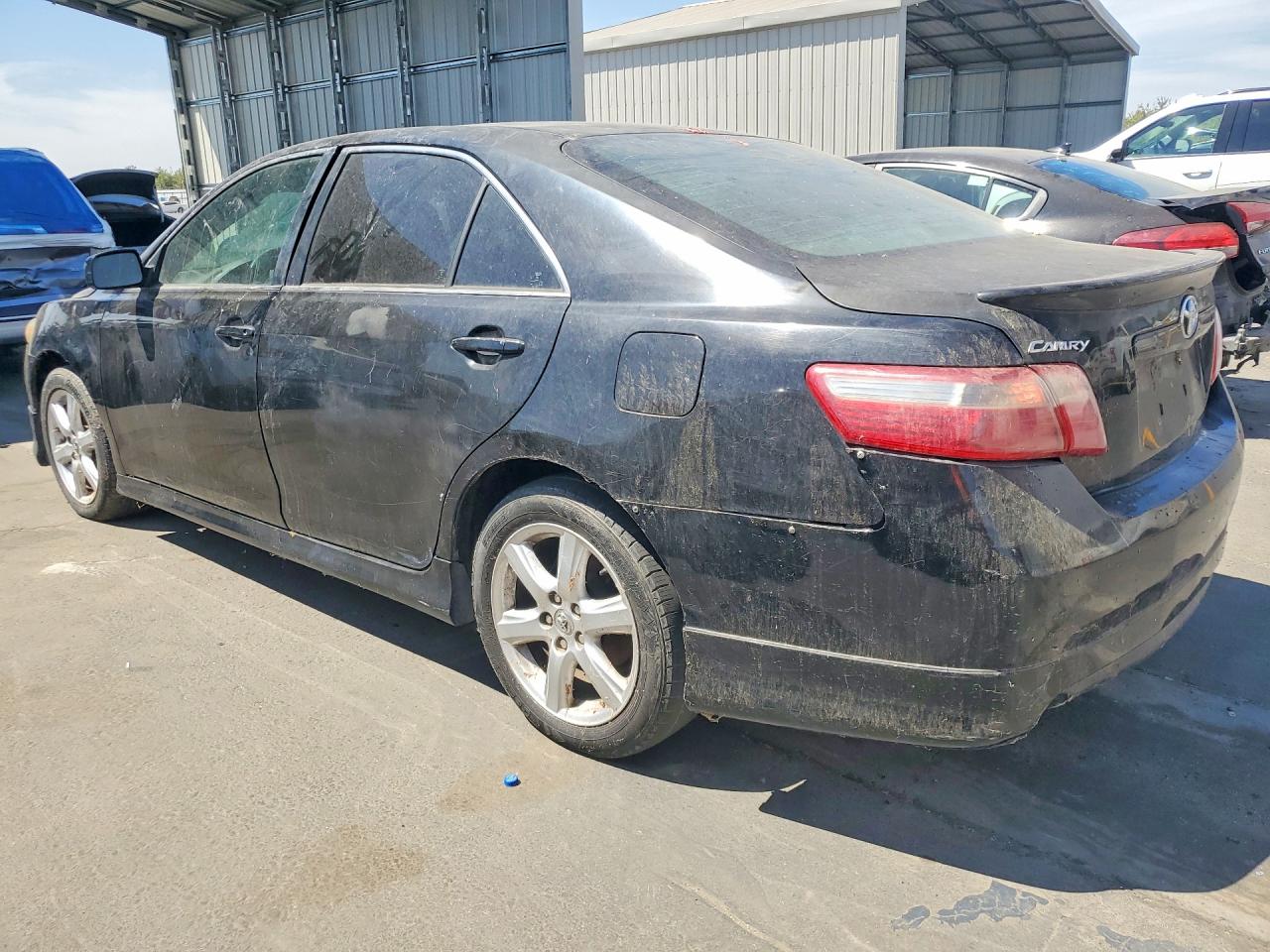 2007 Toyota Camry Se V6 Black vin: 4T1BK46K77U536493