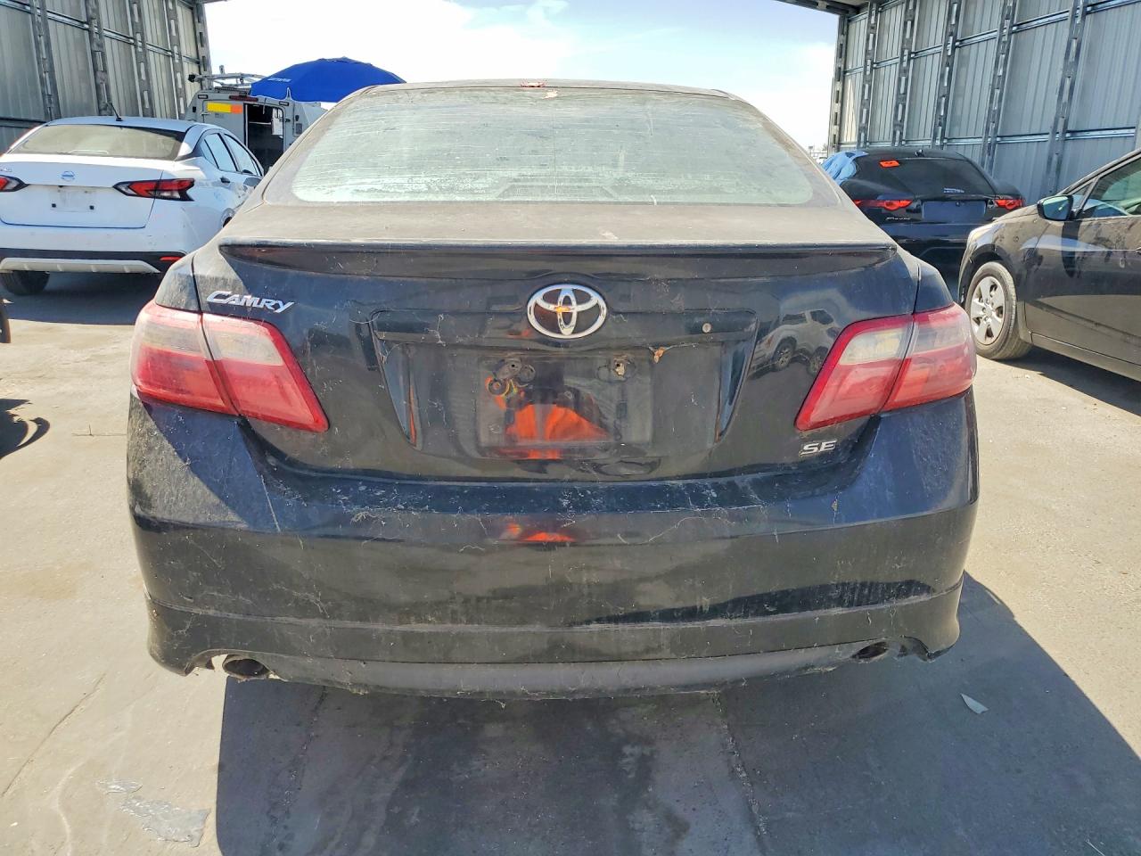 2007 Toyota Camry Se V6 Black vin: 4T1BK46K77U536493