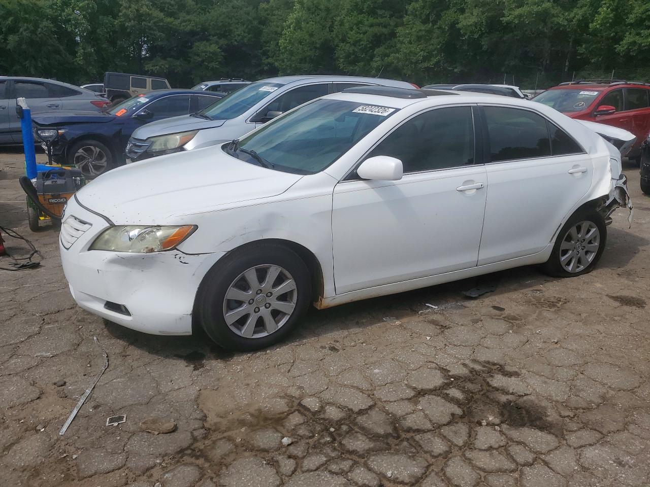 2007 Toyota Camry Xle V6 White vin: 4T1BK46K77U547929