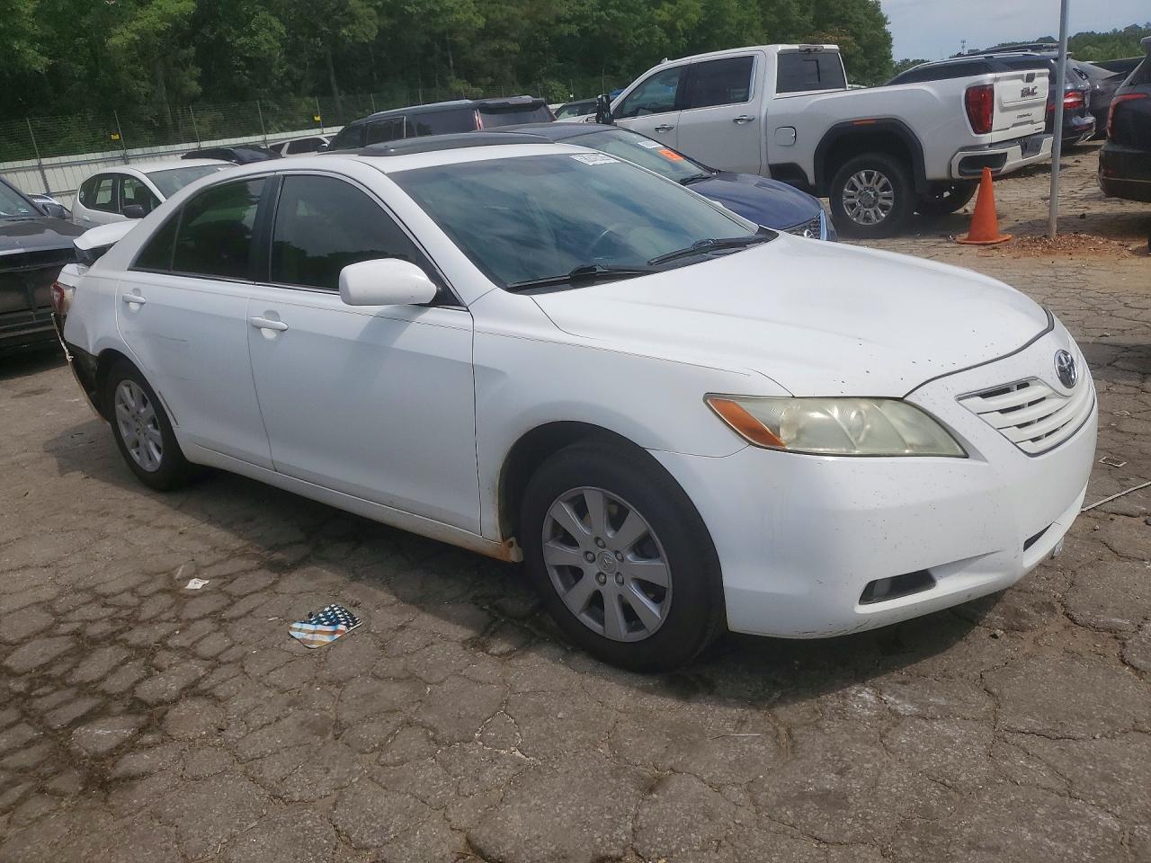 2007 Toyota Camry Xle V6 White vin: 4T1BK46K77U547929