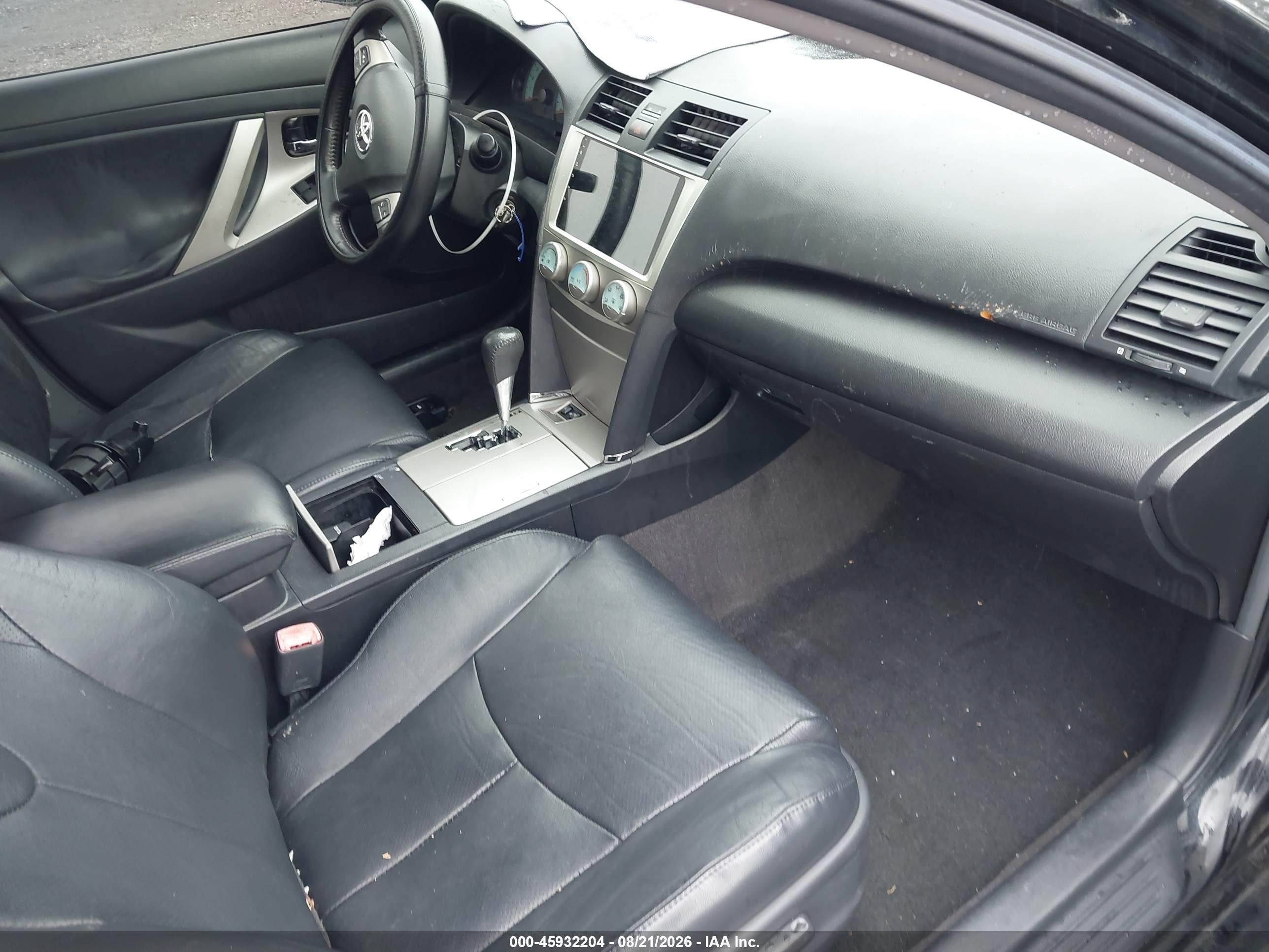 2008 Toyota Camry Se Black vin: 4T1BK46K78U054981