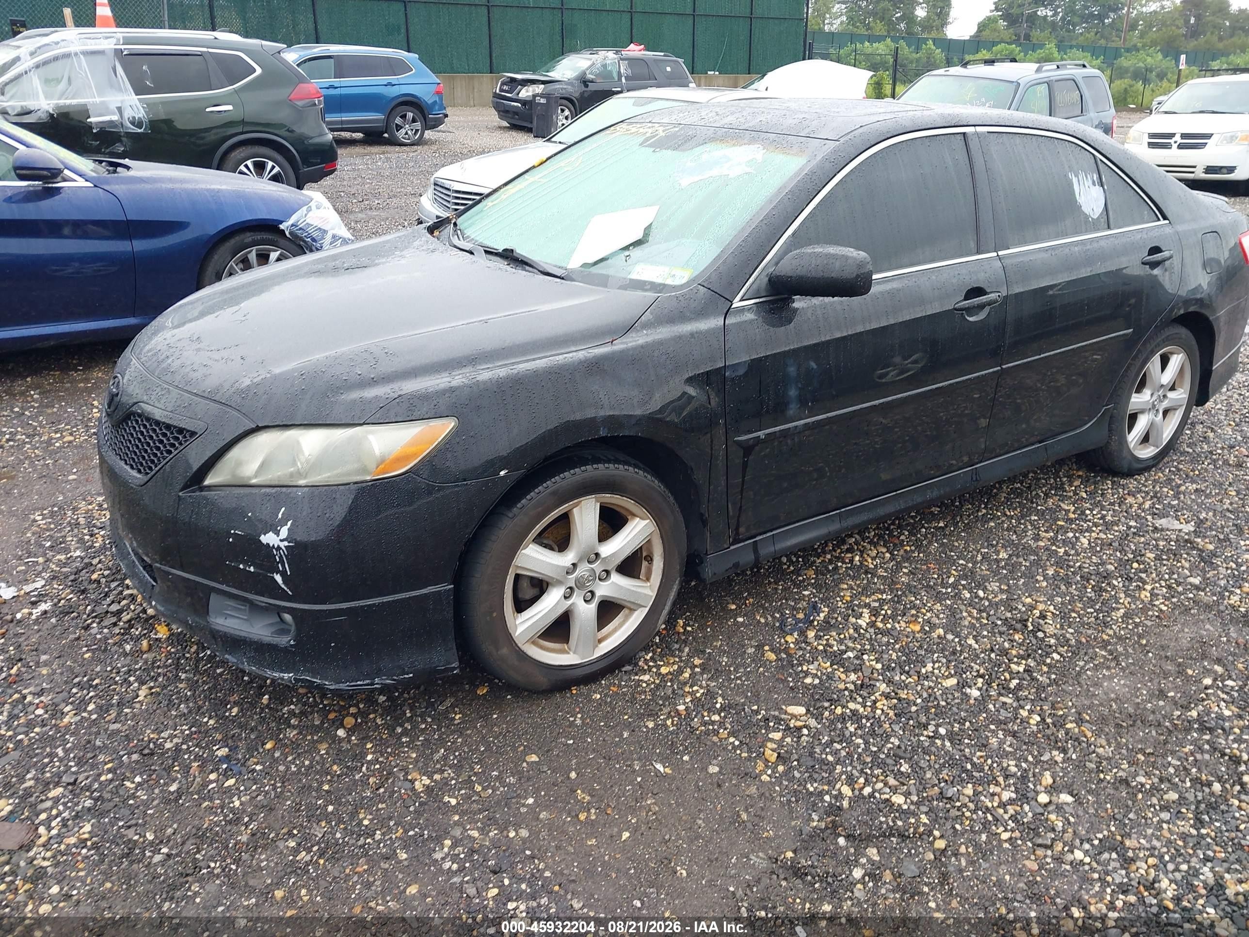 2008 Toyota Camry Se Black vin: 4T1BK46K78U054981