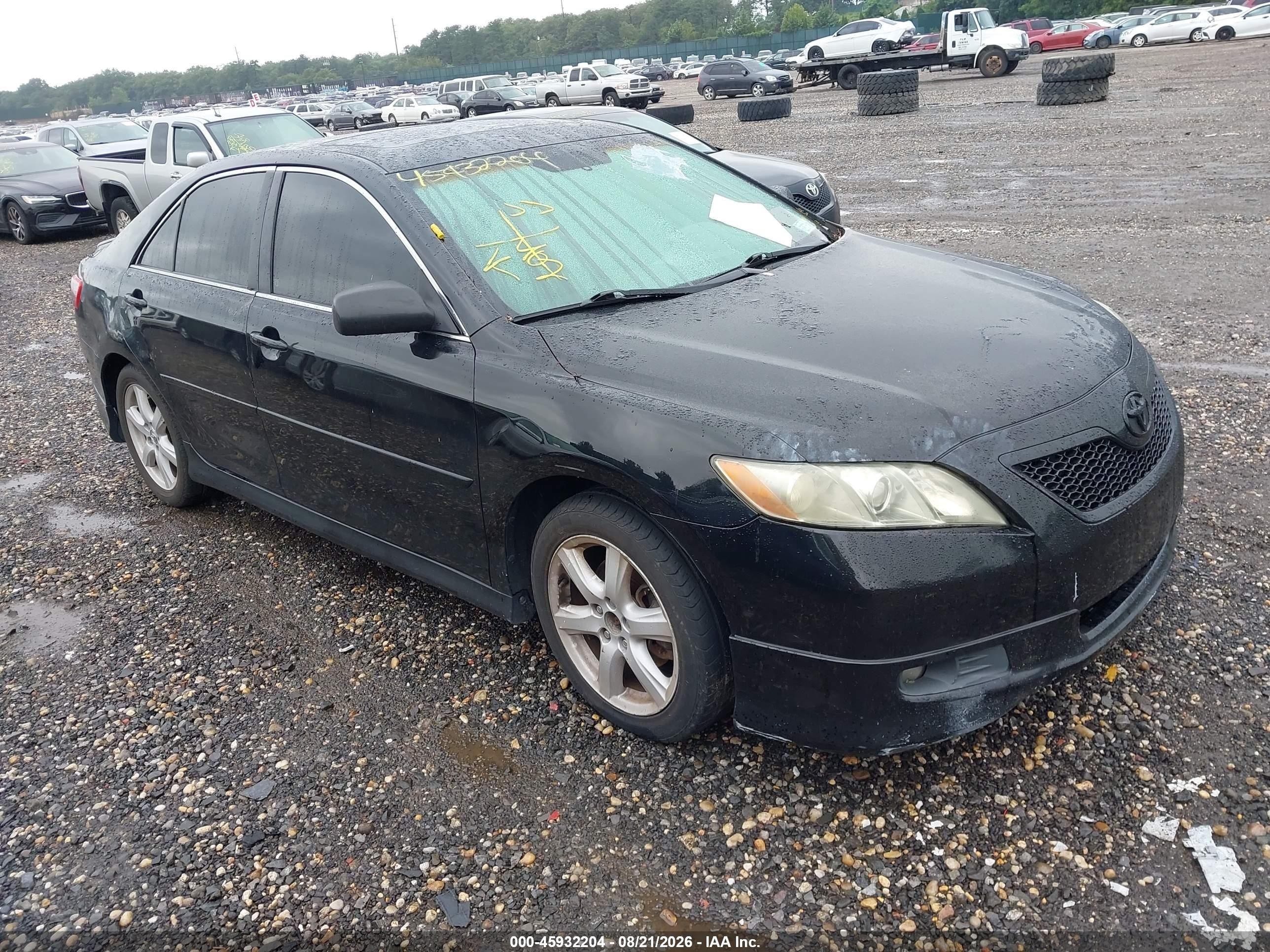 2008 Toyota Camry Se Black vin: 4T1BK46K78U054981