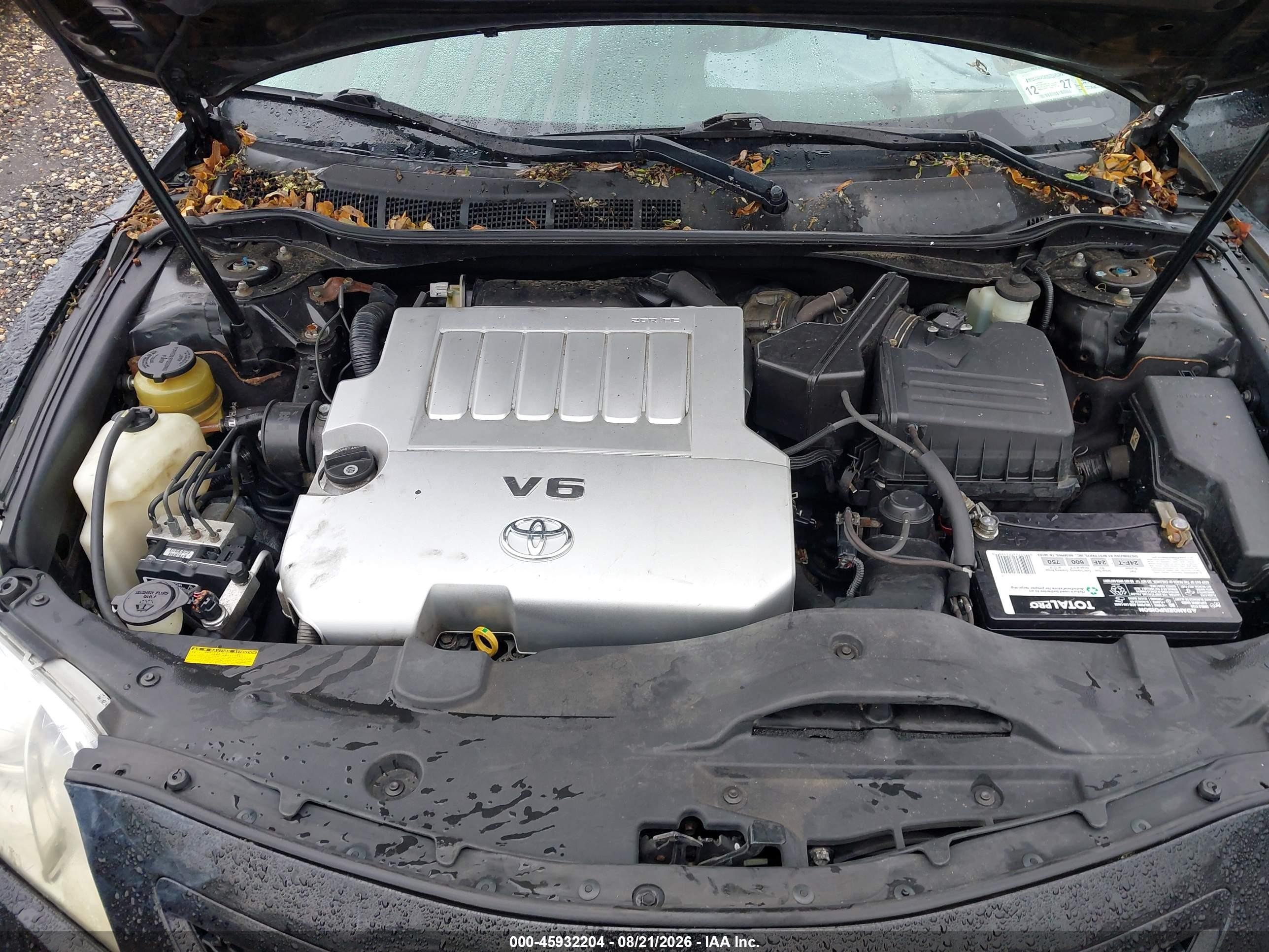 2008 Toyota Camry Se Black vin: 4T1BK46K78U054981