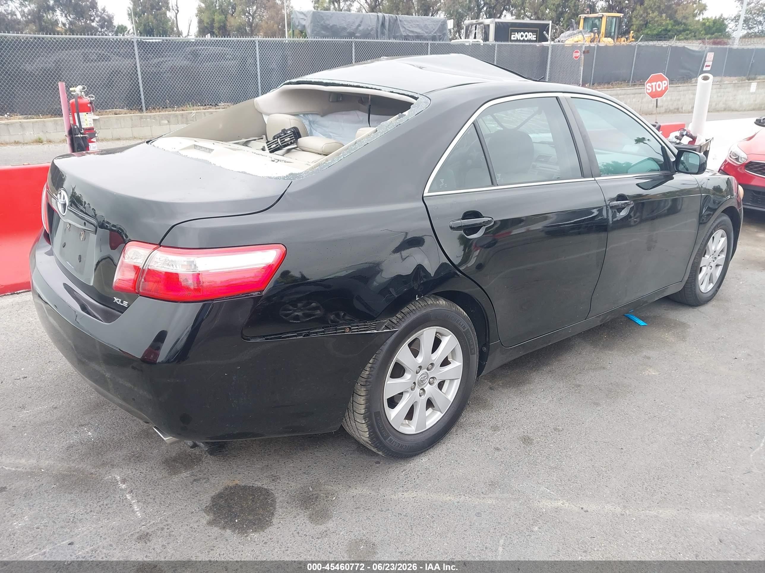 2008 Toyota Camry Xle Black vin: 4T1BK46K78U061820