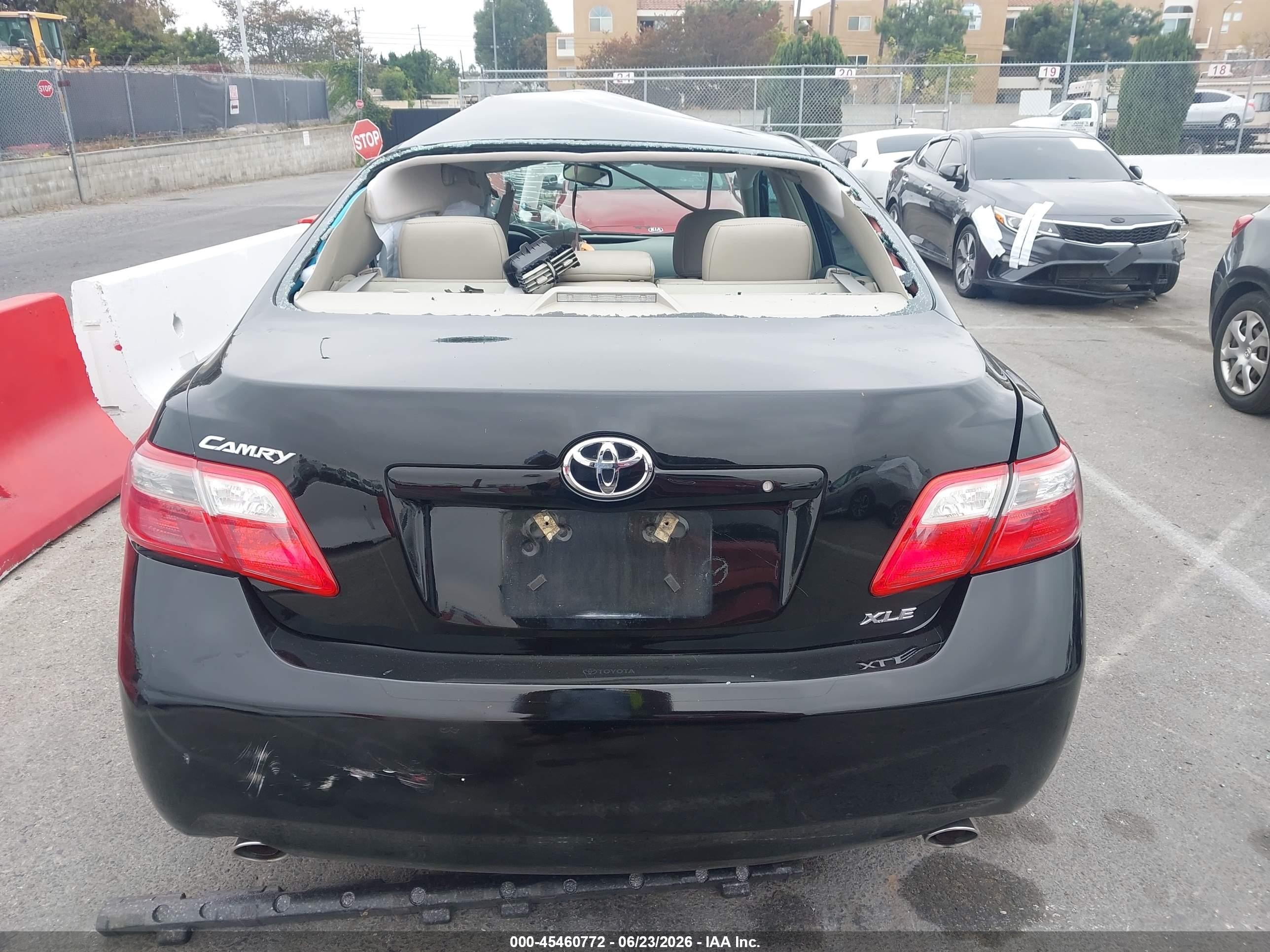 2008 Toyota Camry Xle Black vin: 4T1BK46K78U061820