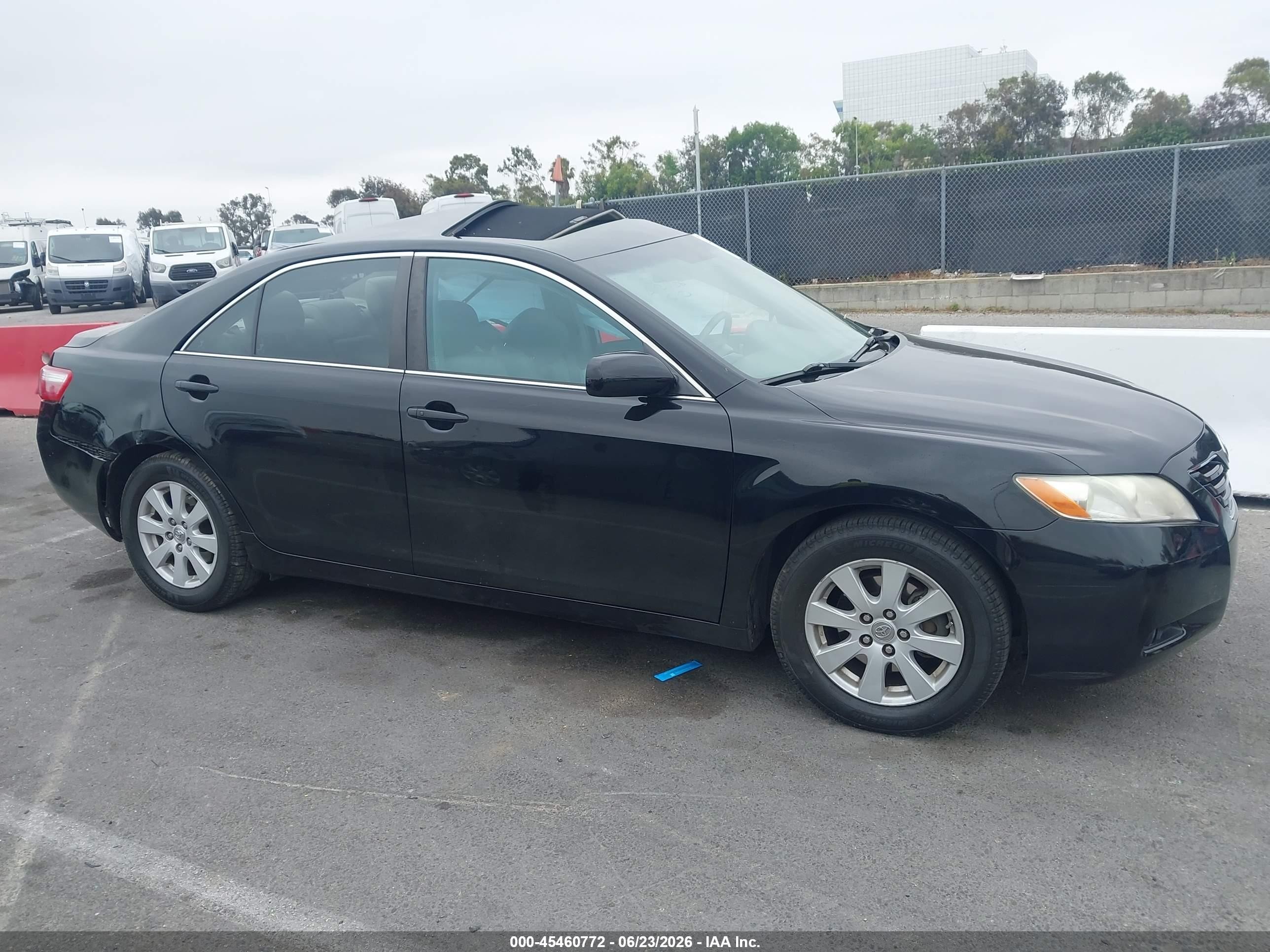 2008 Toyota Camry Xle Black vin: 4T1BK46K78U061820