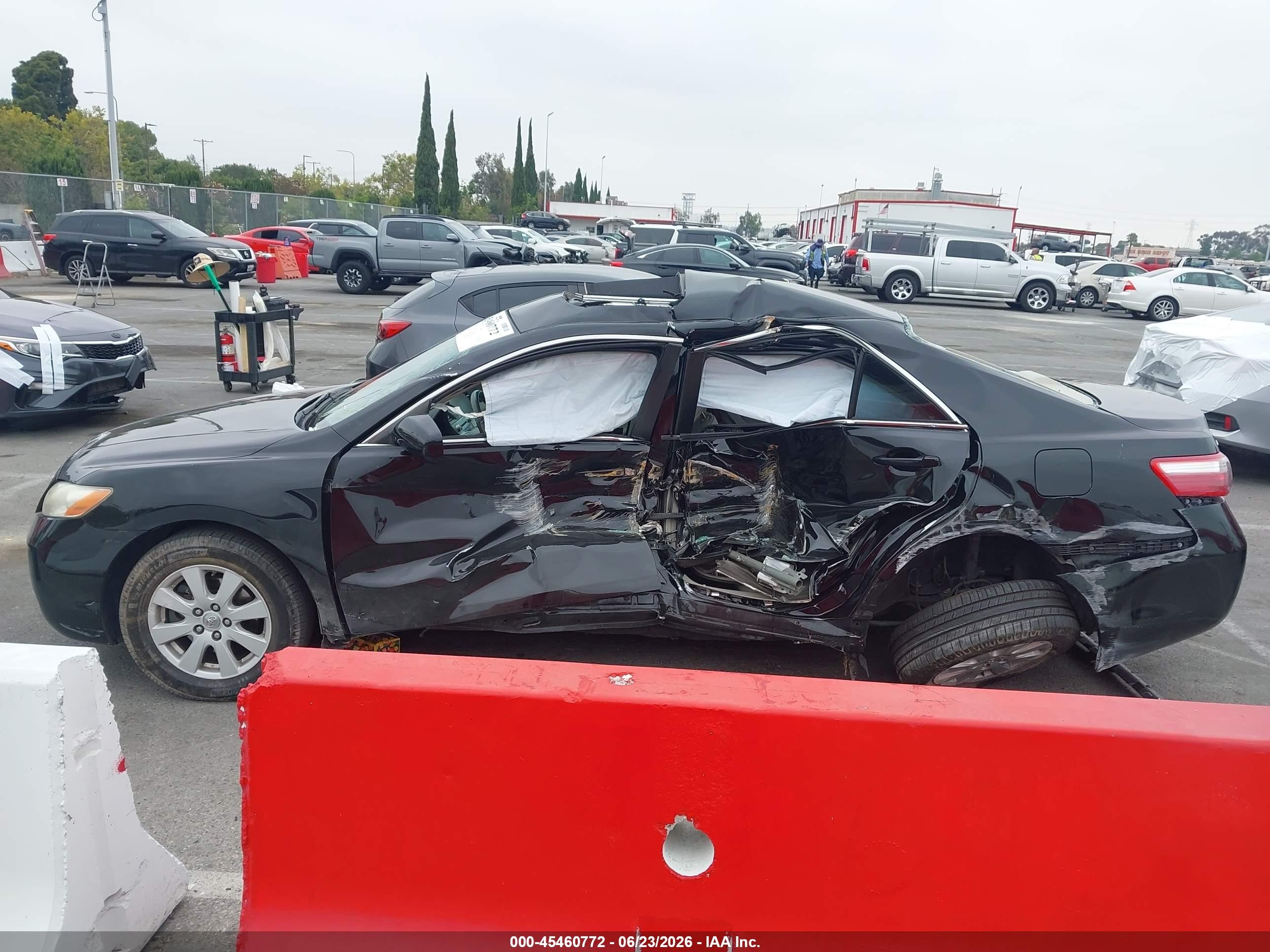 2008 Toyota Camry Xle Black vin: 4T1BK46K78U061820