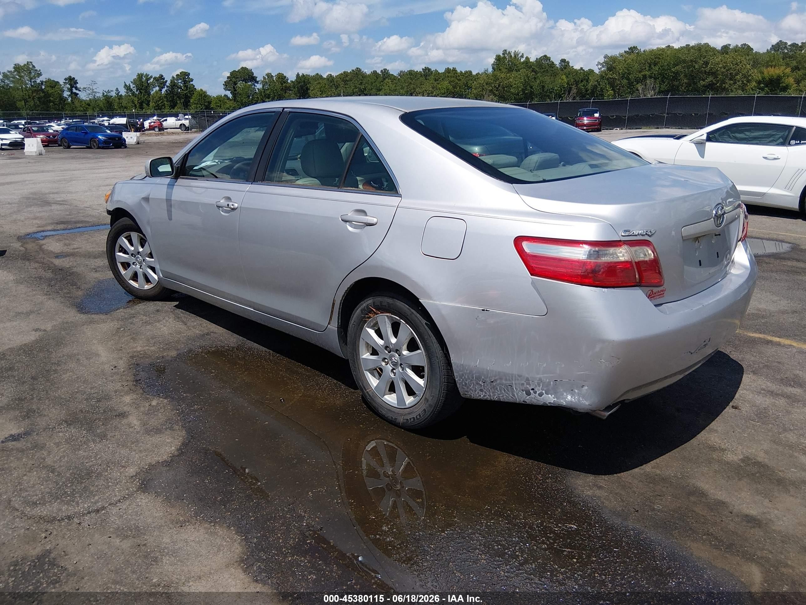 2008 Toyota Camry Xle Silver vin: 4T1BK46K78U062269